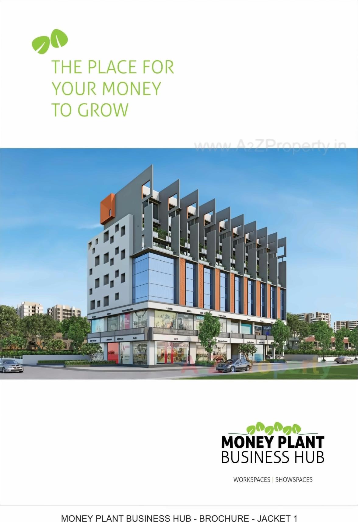 3D Elevation of real estate project Money Plant Business Hub located at Gota, Ahmedabad, Gujarat