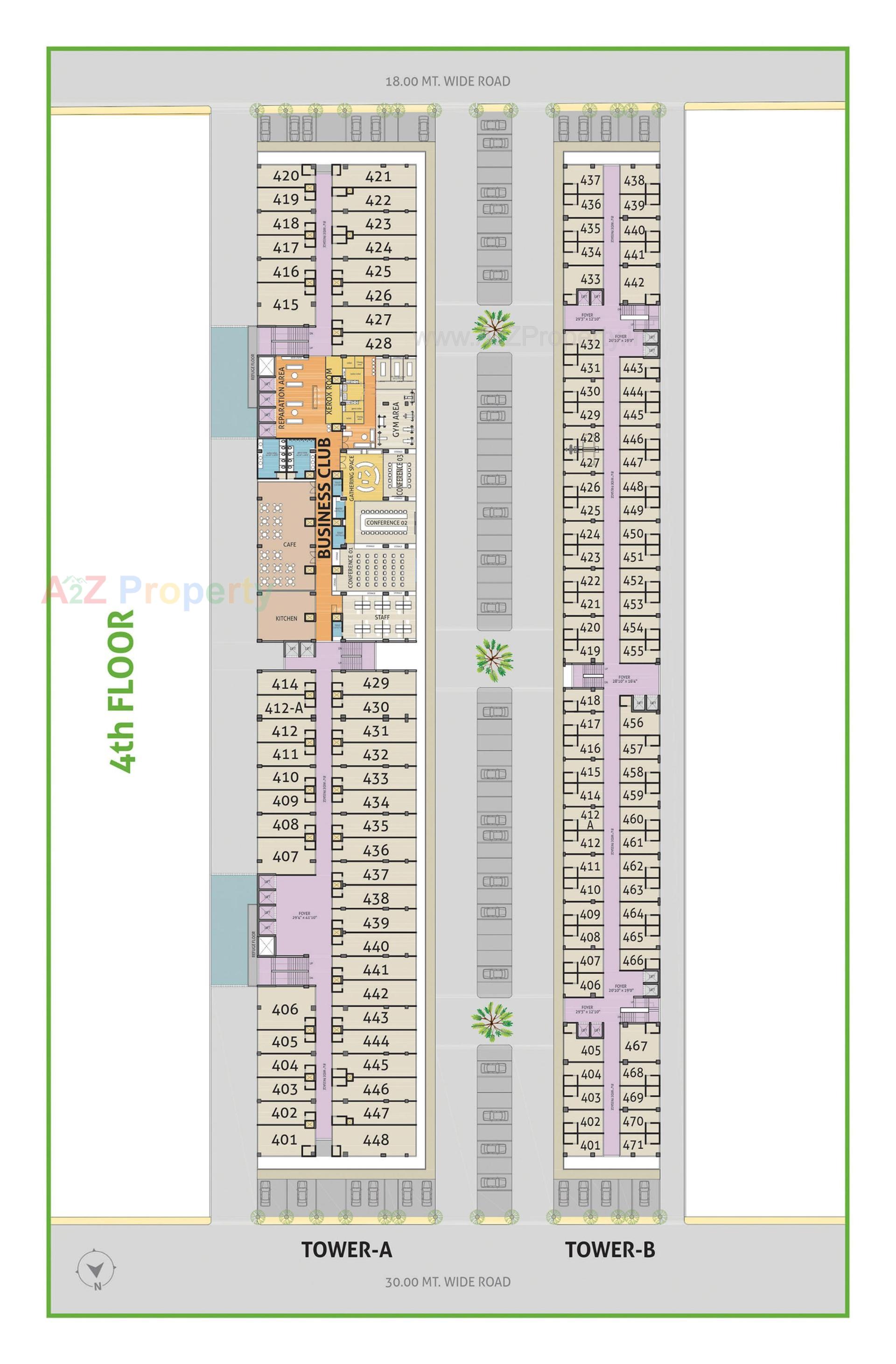 Layout of real estate project Money Plant High Street located at Ahmedabad, Ahmedabad, Gujarat