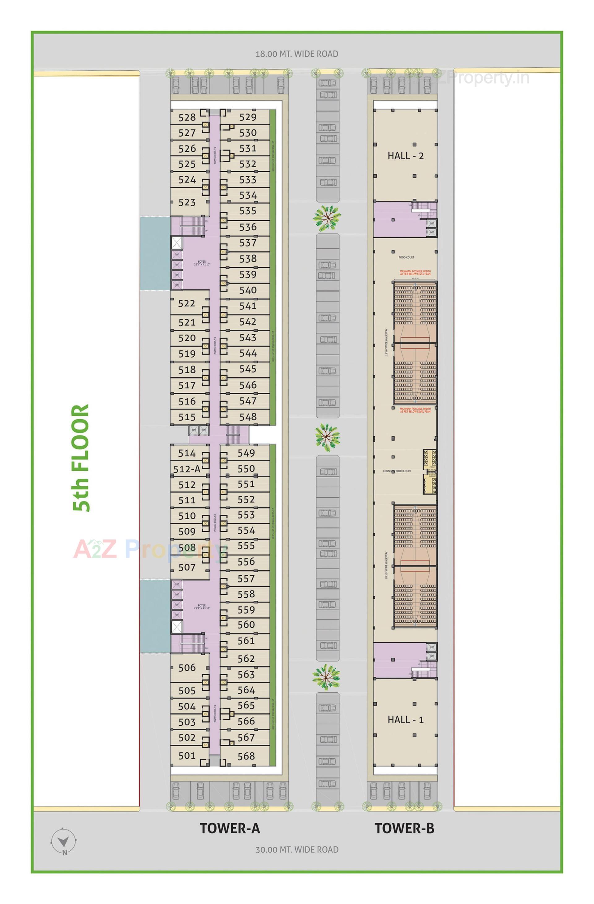 Layout of real estate project Money Plant High Street located at Ahmedabad, Ahmedabad, Gujarat