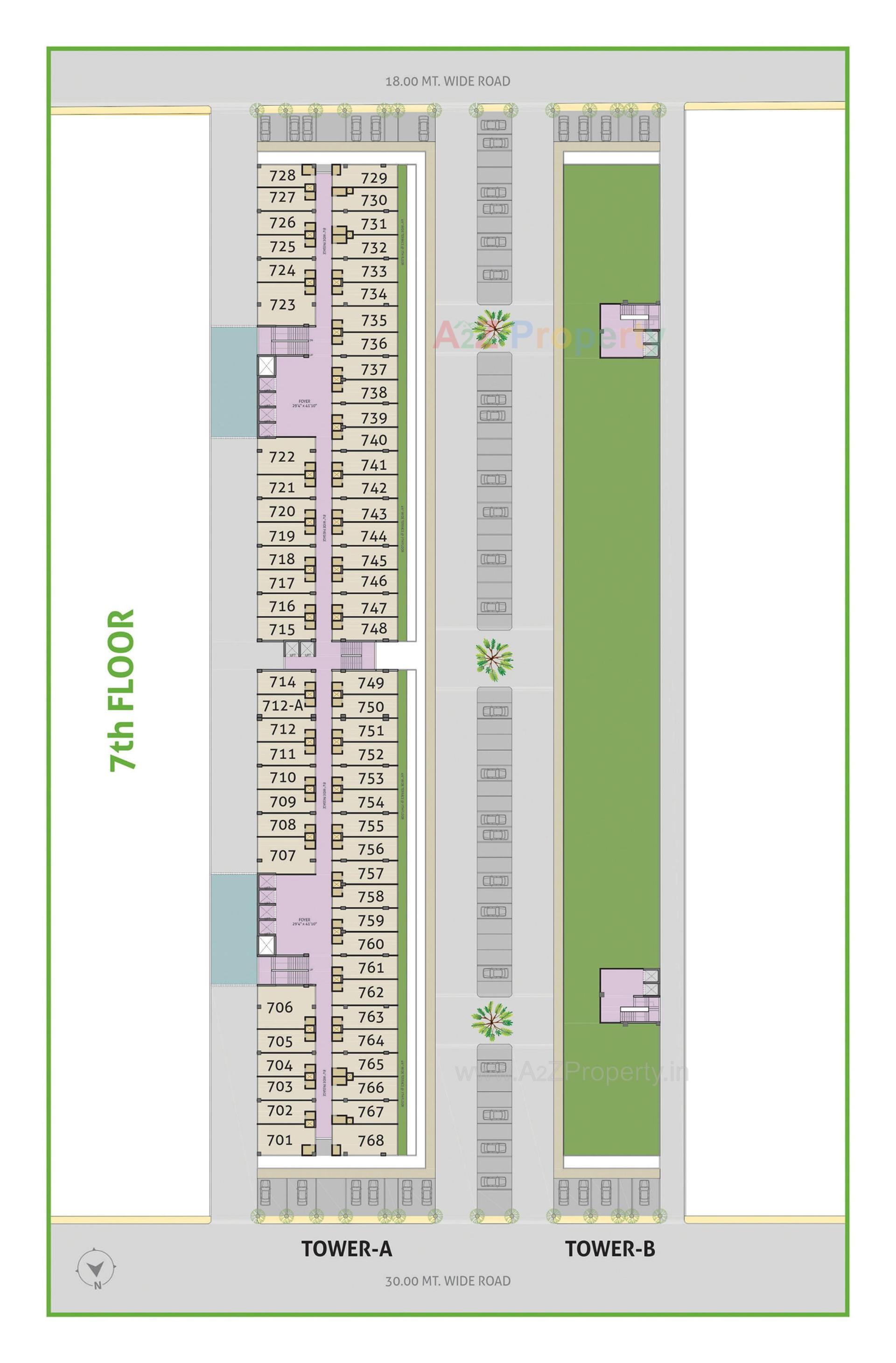 Layout of real estate project Money Plant High Street located at Ahmedabad, Ahmedabad, Gujarat