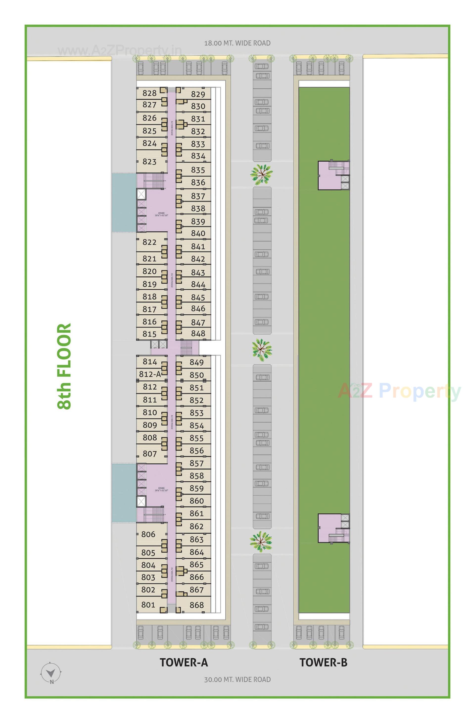 Layout of real estate project Money Plant High Street located at Ahmedabad, Ahmedabad, Gujarat