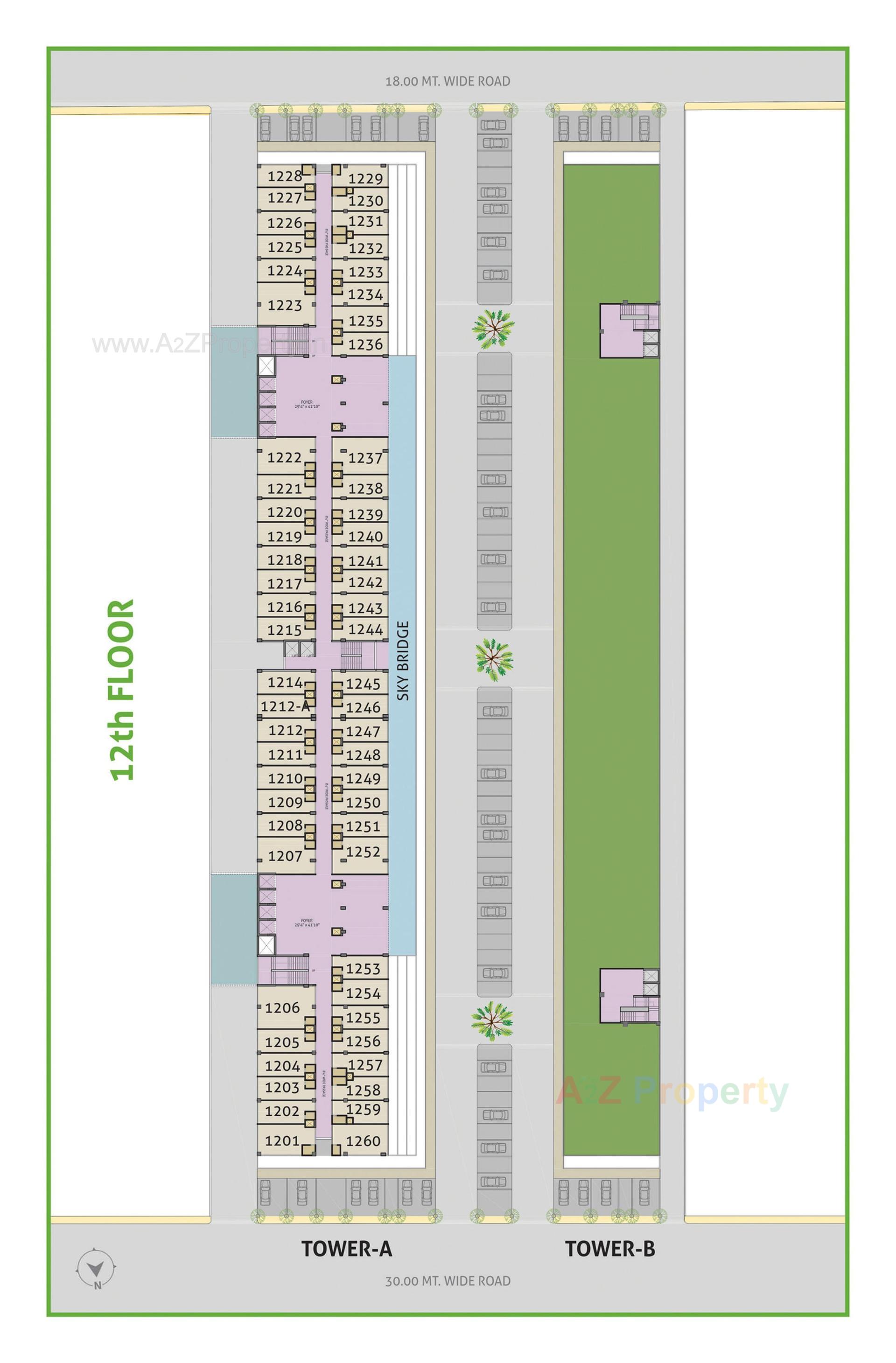 Layout of real estate project Money Plant High Street located at Ahmedabad, Ahmedabad, Gujarat