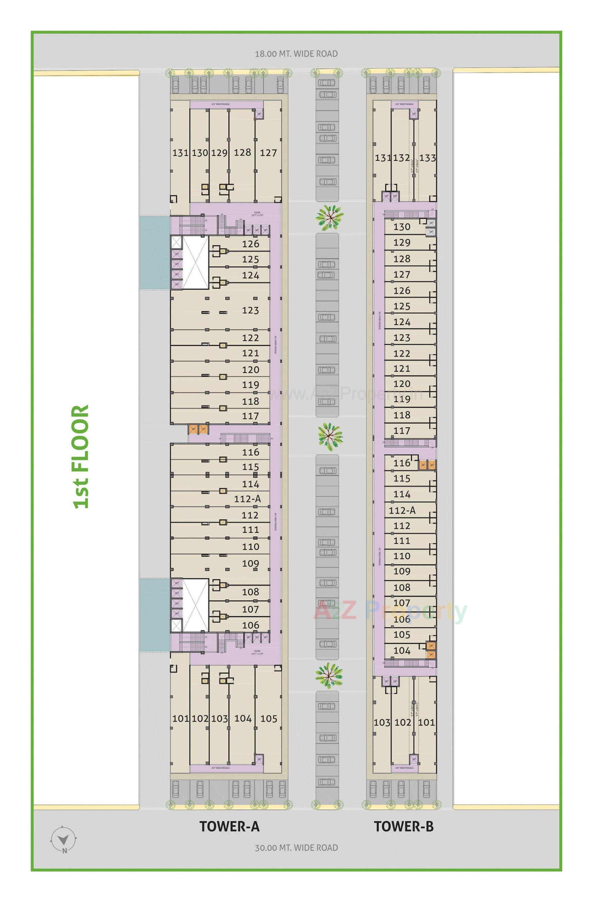 Layout of real estate project Money Plant High Street located at Ahmedabad, Ahmedabad, Gujarat
