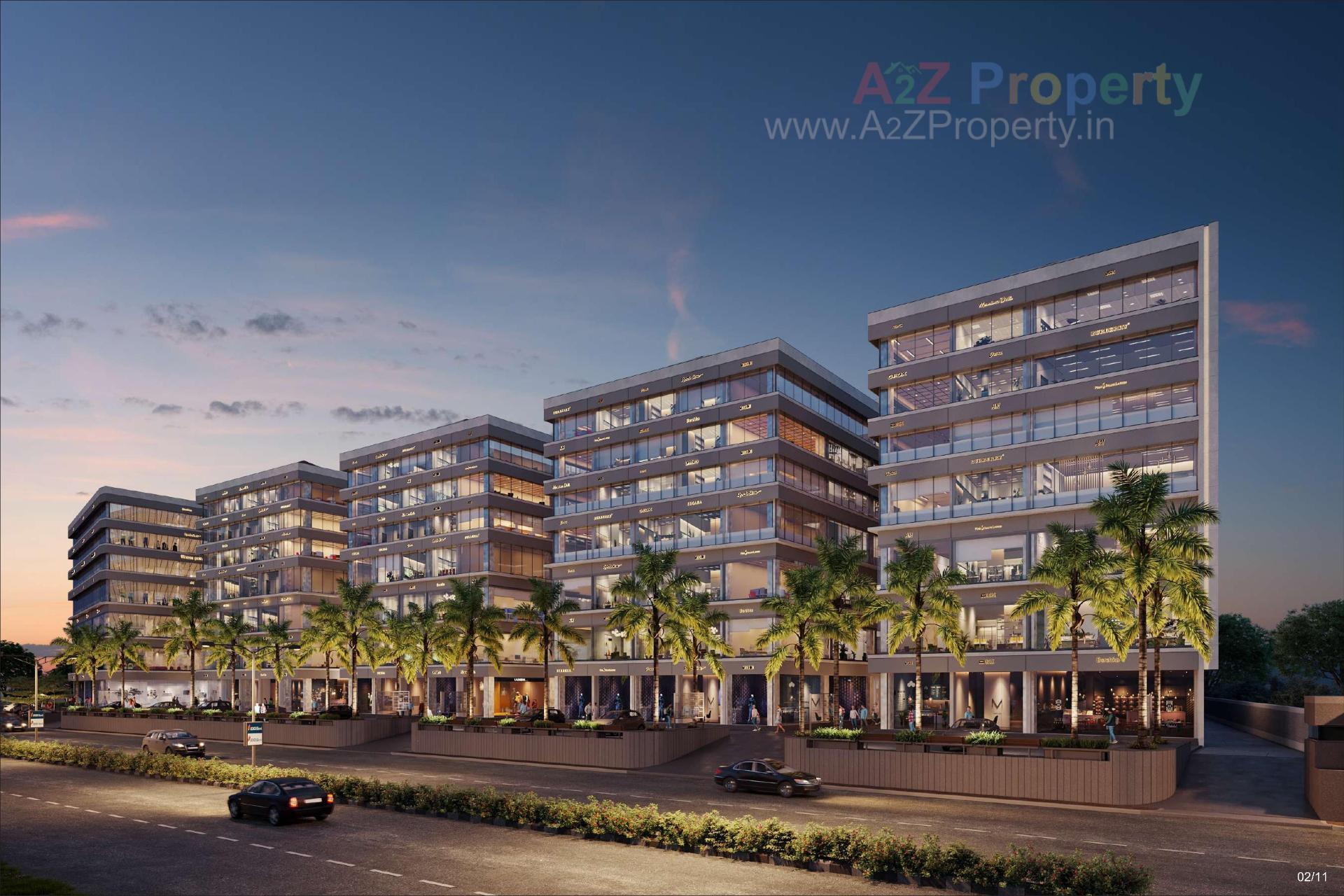 3D Elevation of real estate project Money Plant Junction located at Ahmedabad, Ahmedabad, Gujarat