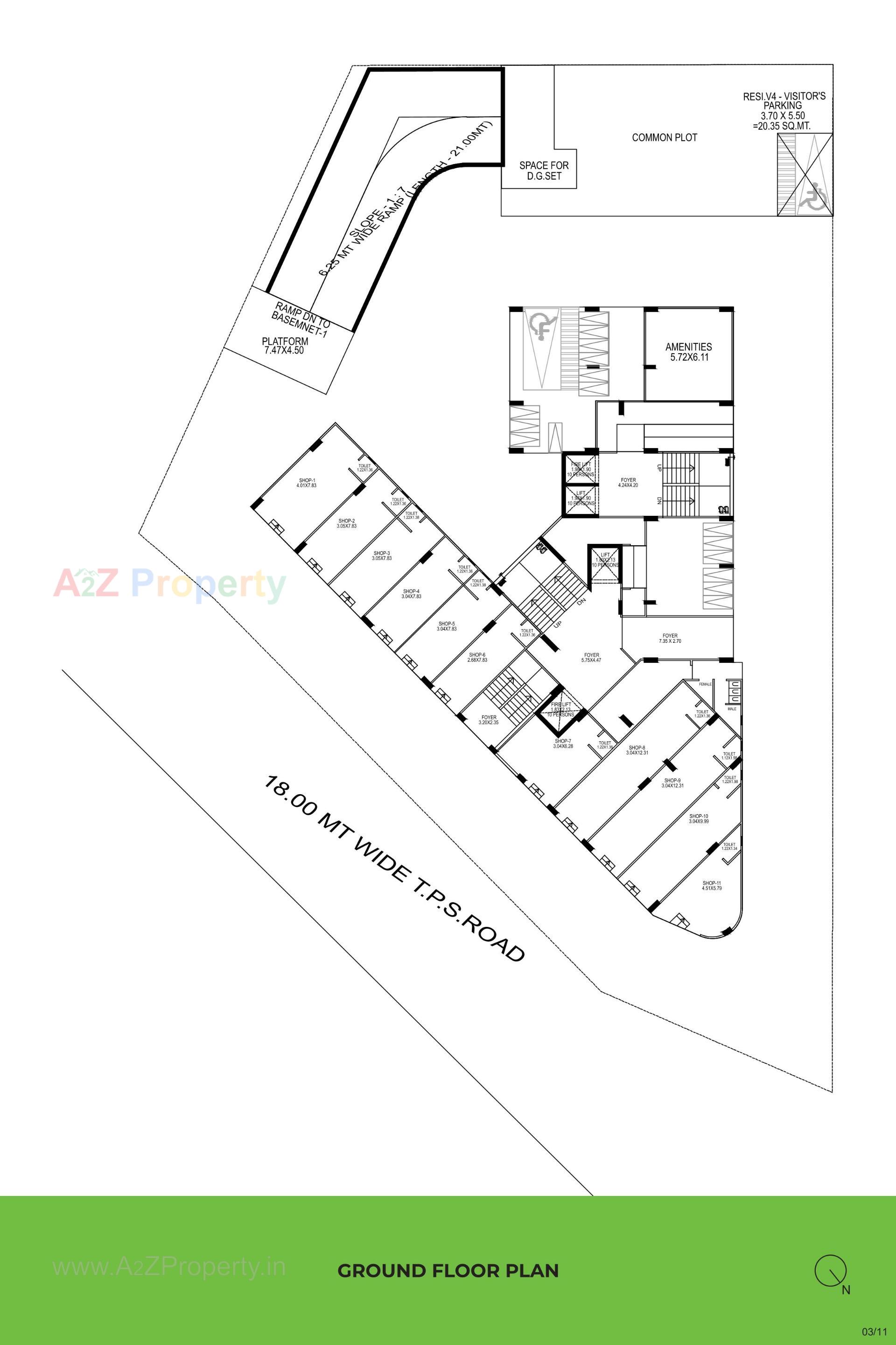 Layout of real estate project Money Plant Residency located at Vadaj, Ahmedabad, Gujarat