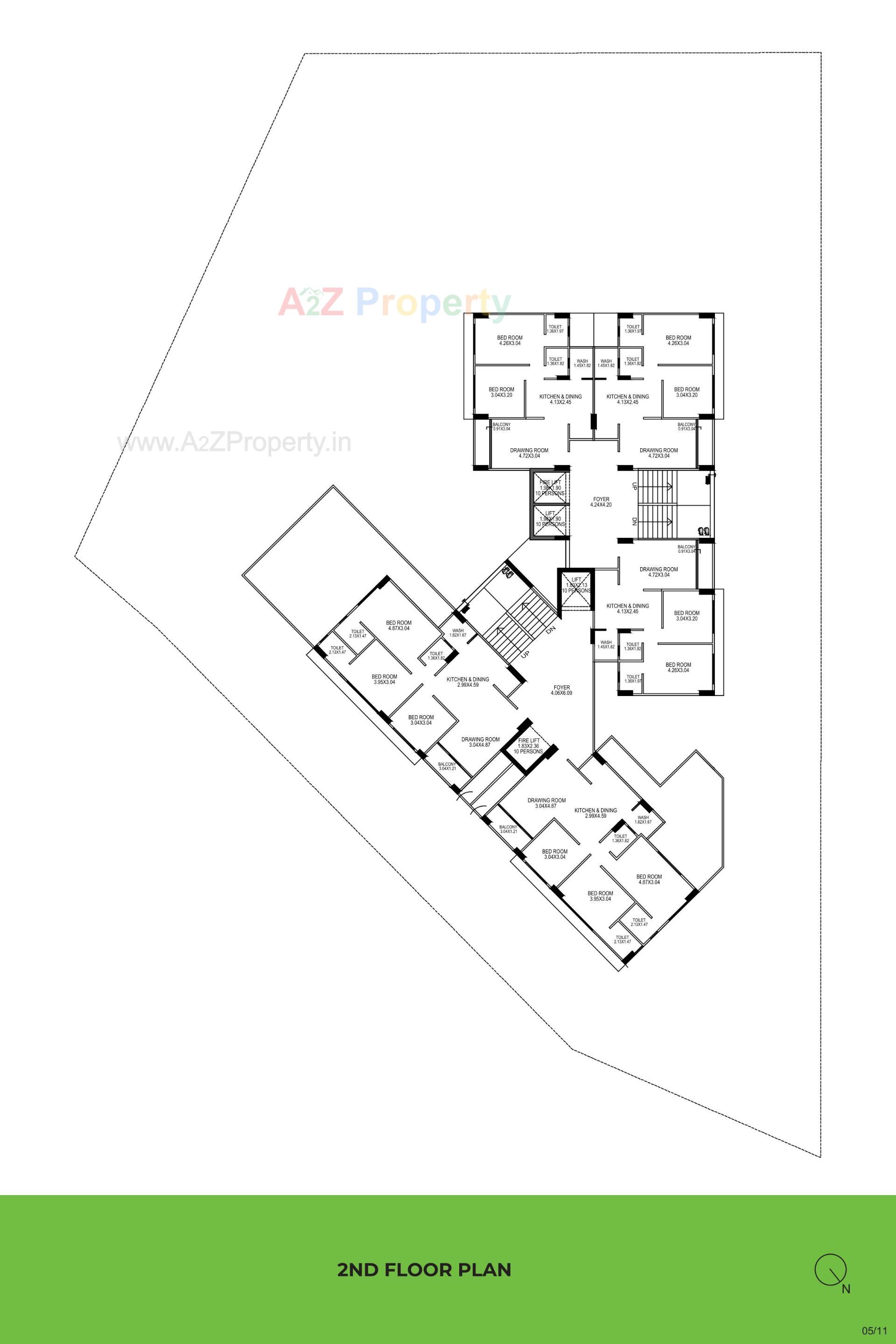 Layout of real estate project Money Plant Residency located at Vadaj, Ahmedabad, Gujarat