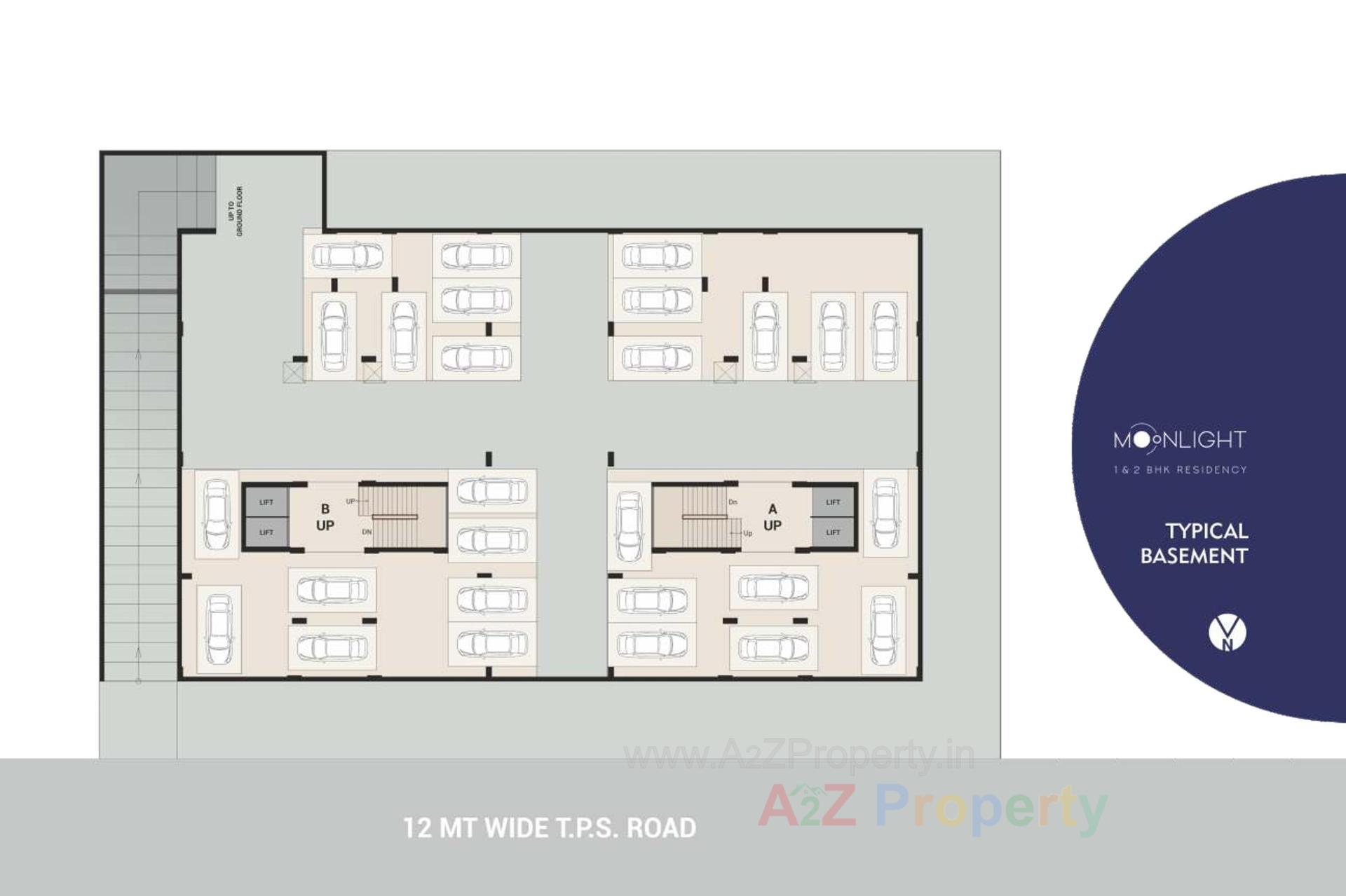 Layout of real estate project Moonlight Residency located at Vatva, Ahmedabad, Gujarat