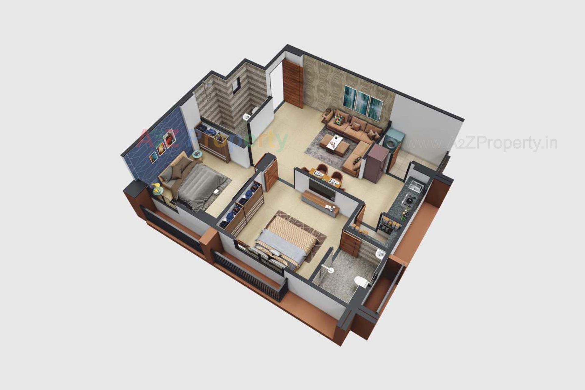 Layout of real estate project Moonlight Residency located at Vatva, Ahmedabad, Gujarat