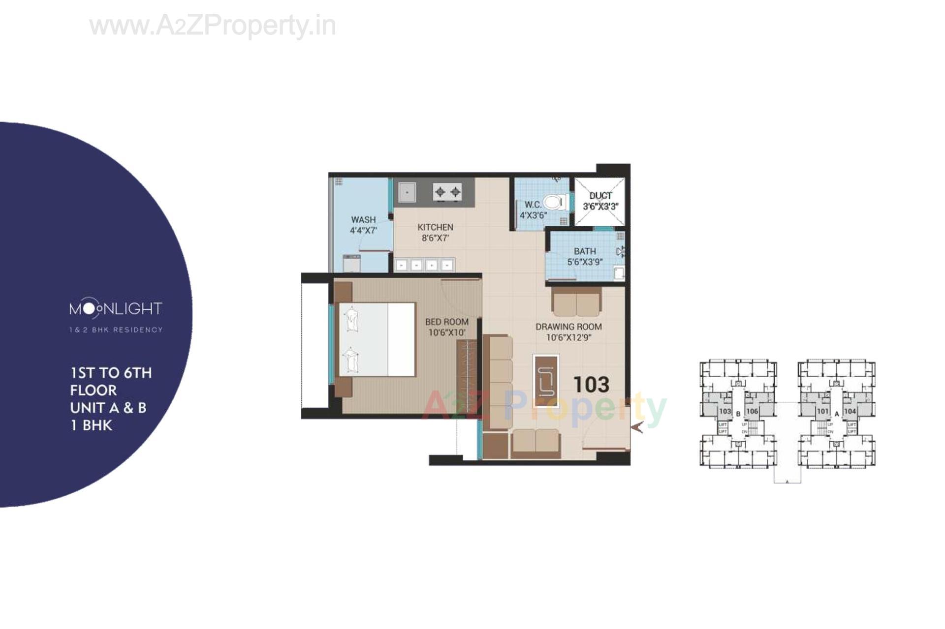 Layout of real estate project Moonlight Residency located at Vatva, Ahmedabad, Gujarat