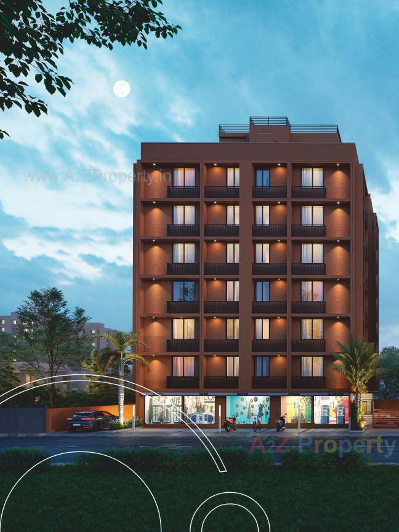 3D Elevation of real estate project Moonlight Residency located at Vatva, Ahmedabad, Gujarat