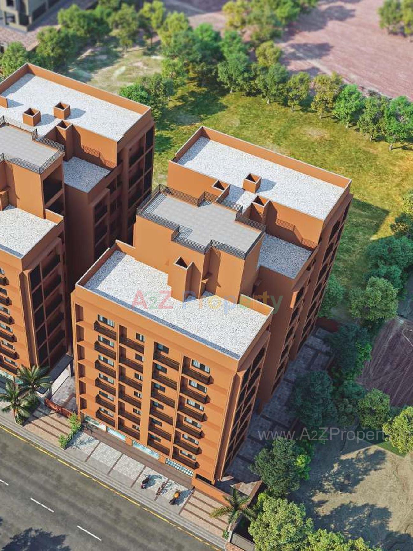 3D Elevation of real estate project Moonlight Residency located at Vatva, Ahmedabad, Gujarat