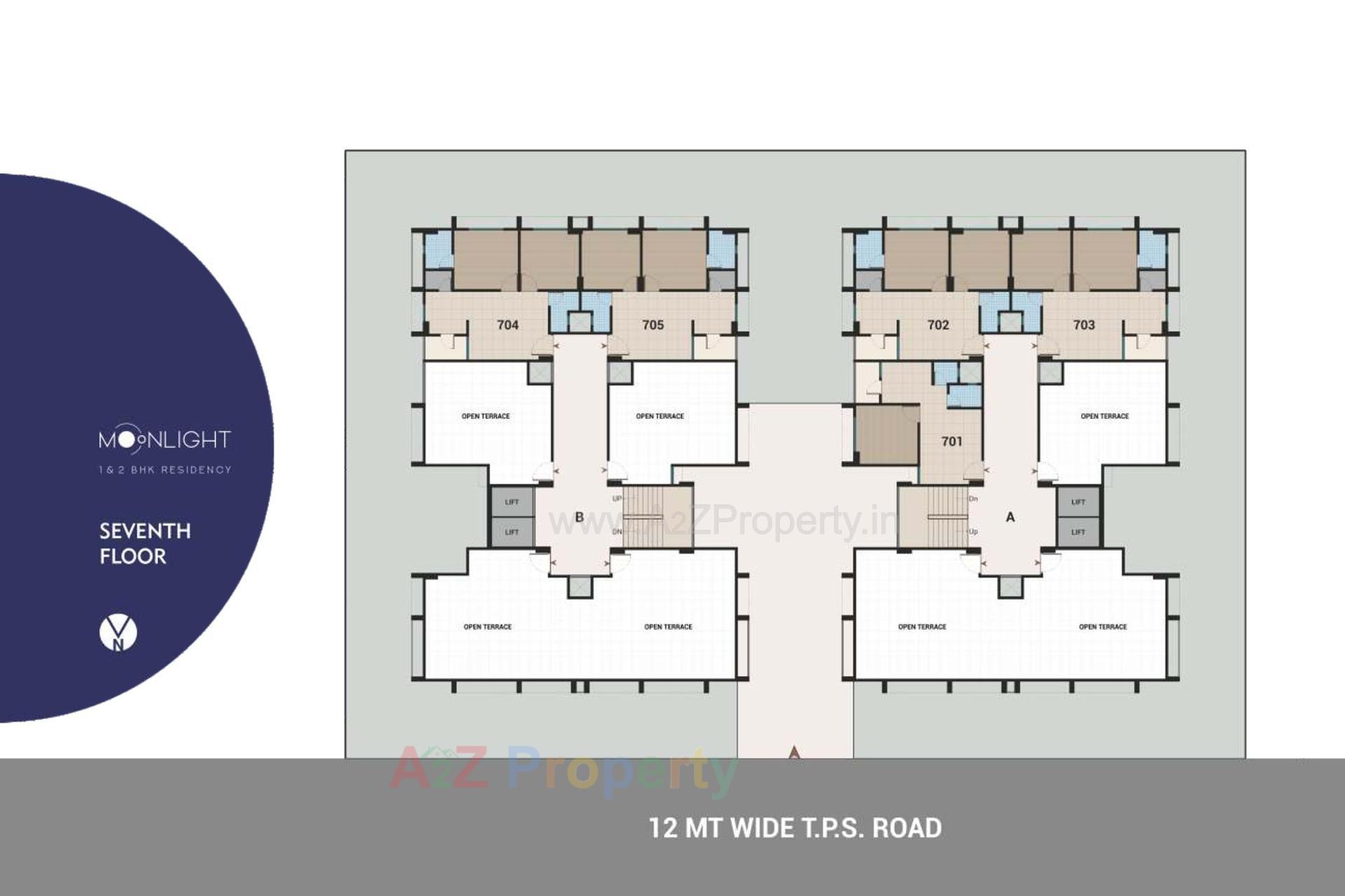 Layout of real estate project Moonlight Residency located at Vatva, Ahmedabad, Gujarat