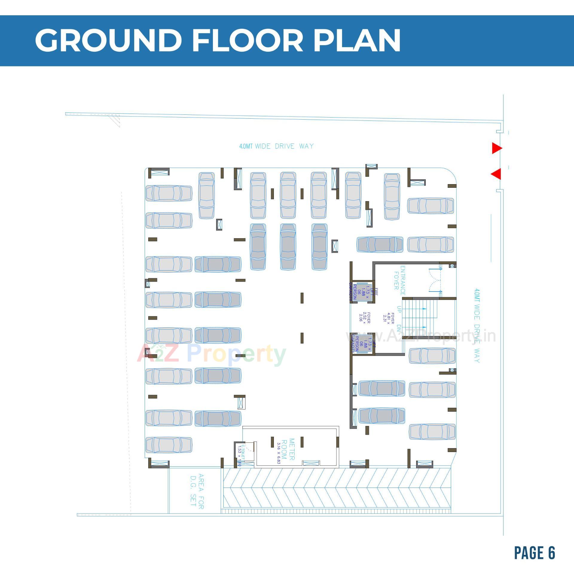 Layout of real estate project Morena Apartment located at Chhadavad, Ahmedabad, Gujarat
