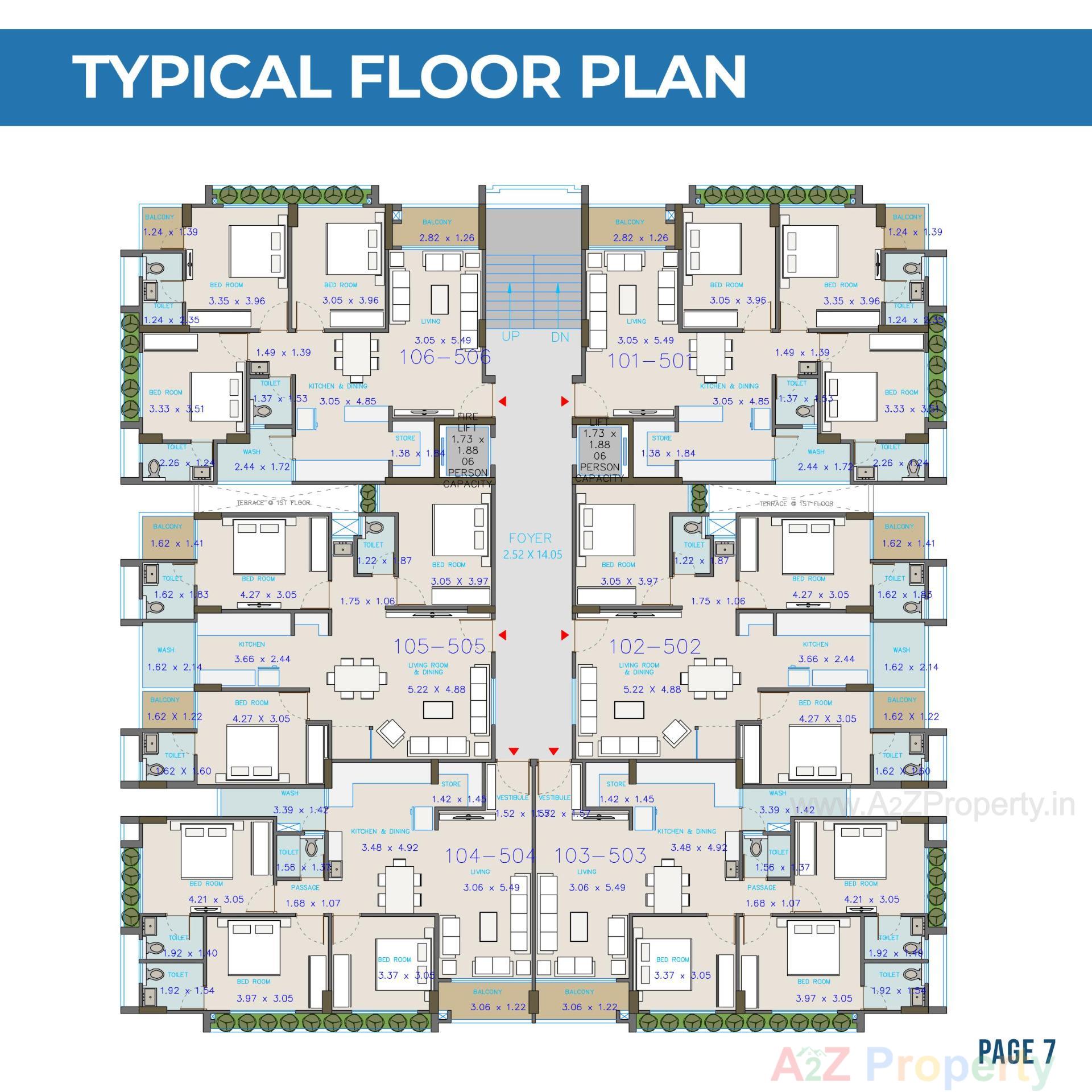 Layout of real estate project Morena Apartment located at Chhadavad, Ahmedabad, Gujarat