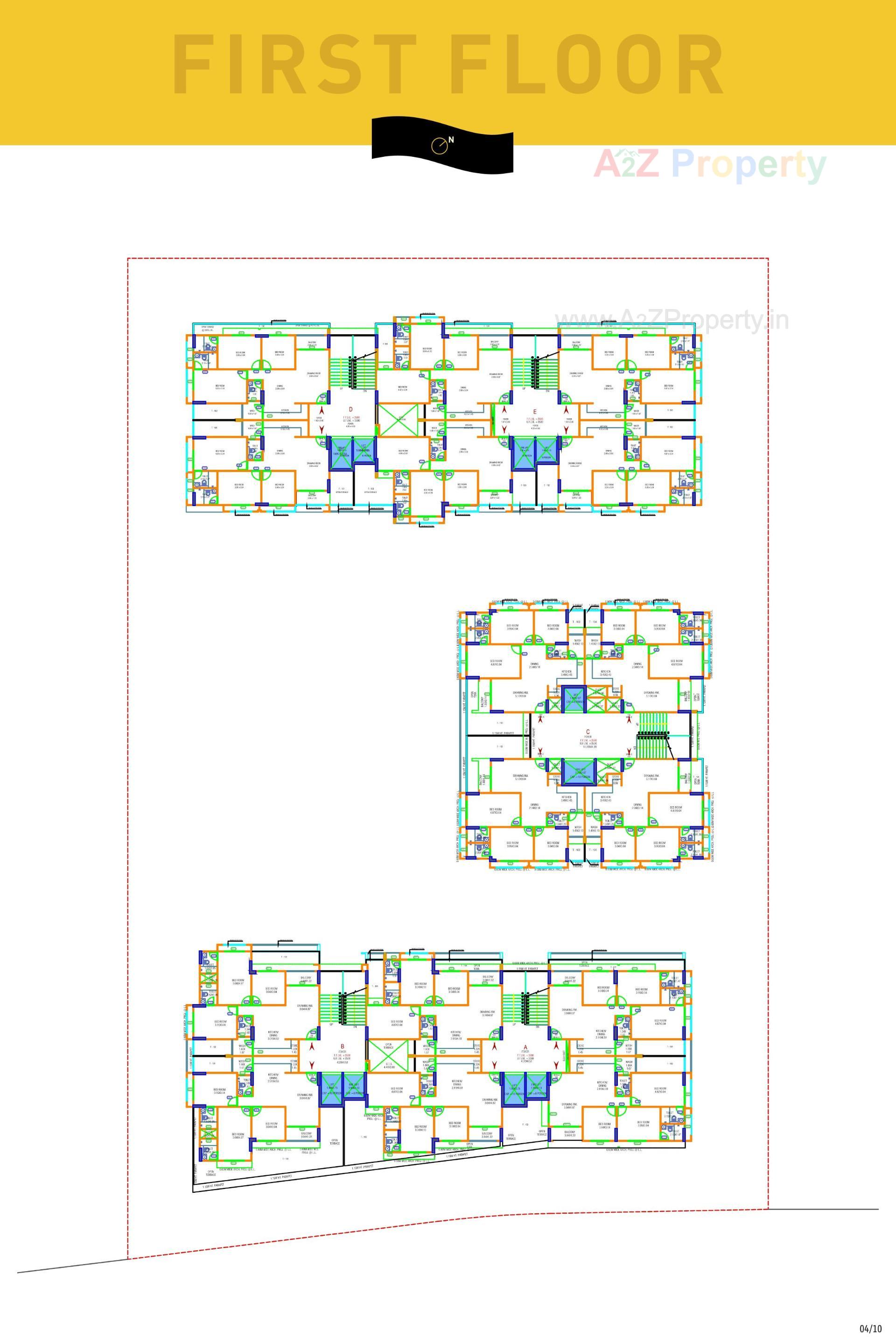 Layout of real estate project Mount Milano located at Ghuma, Ahmedabad, Gujarat