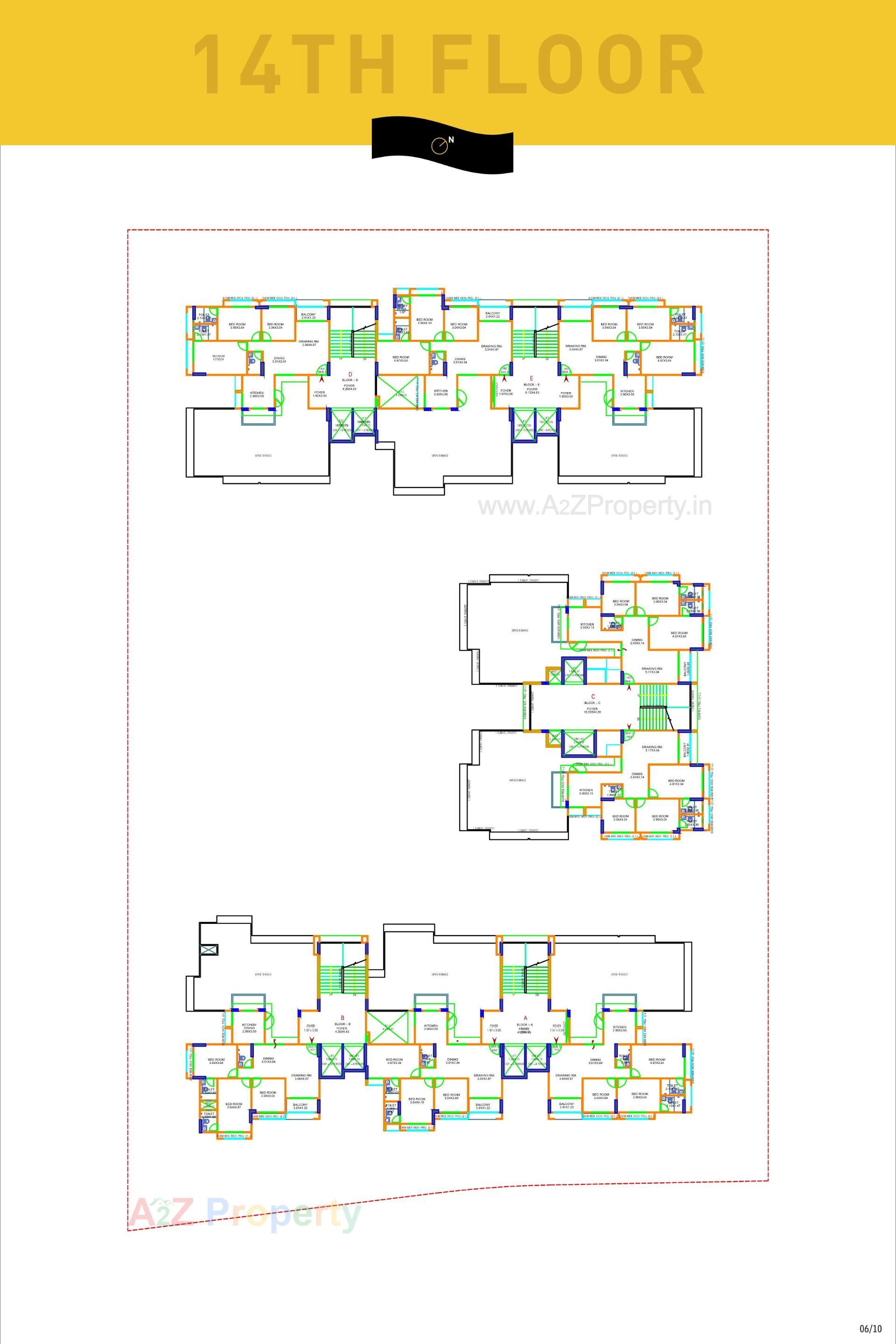 Layout of real estate project Mount Milano located at Ghuma, Ahmedabad, Gujarat