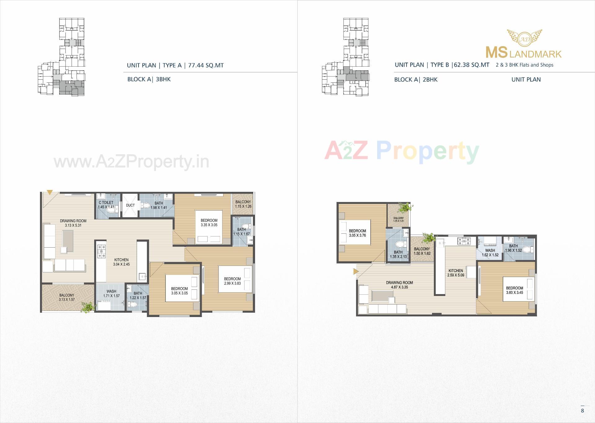 Layout of real estate project Ms Landmark located at Danilimda, Ahmedabad, Gujarat