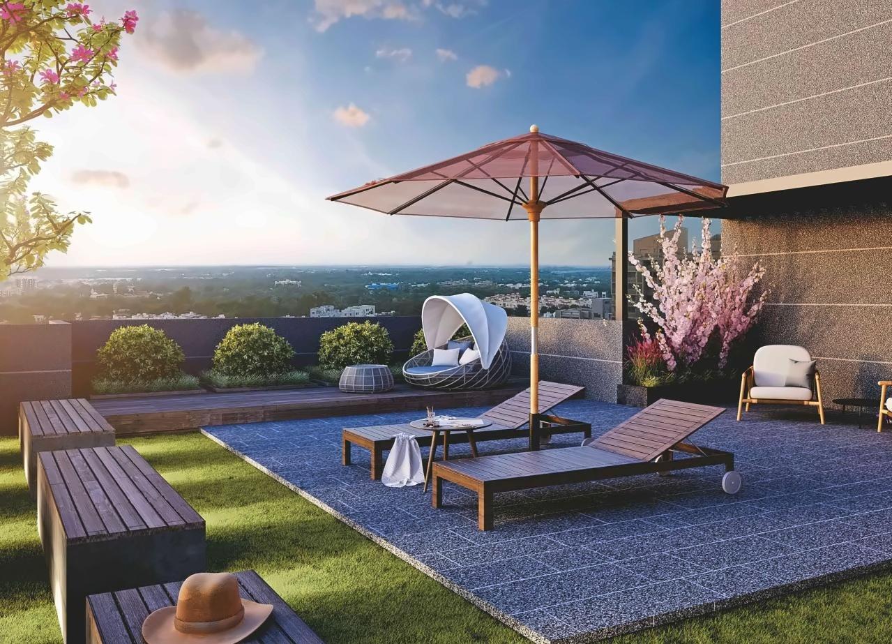 3D Elevation of real estate project Mulberry Heights located at Shilaj, Ahmedabad, Gujarat