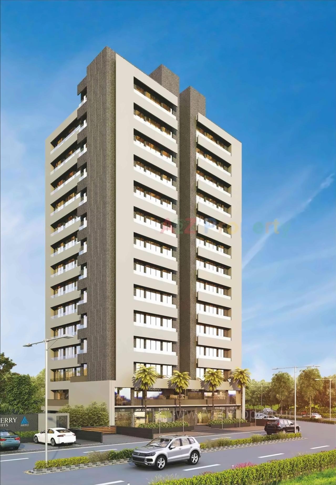 3D Elevation of real estate project Mulberry Heights located at Shilaj, Ahmedabad, Gujarat