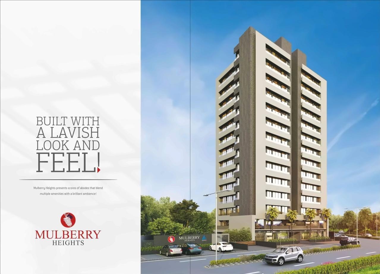 3D Elevation of real estate project Mulberry Heights located at Shilaj, Ahmedabad, Gujarat