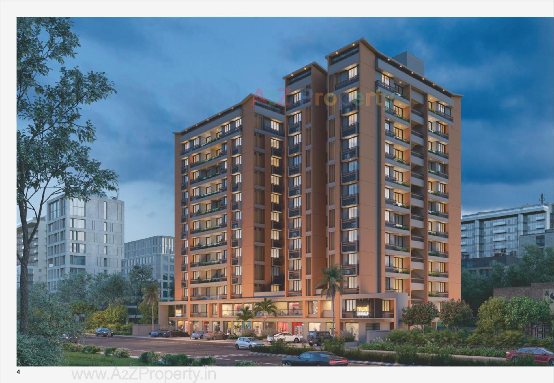 3D Elevation of real estate project Muni Sankalp located at Vastral, Ahmedabad, Gujarat