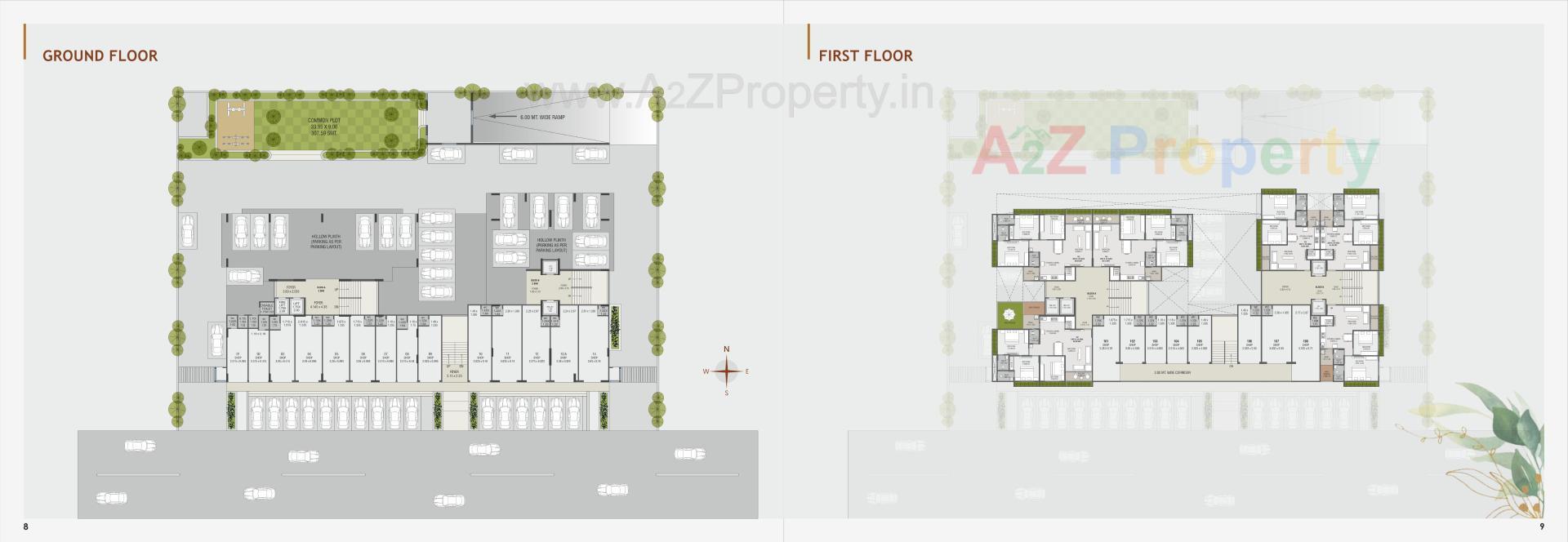 Layout of real estate project Muni Sankalp located at Vastral, Ahmedabad, Gujarat