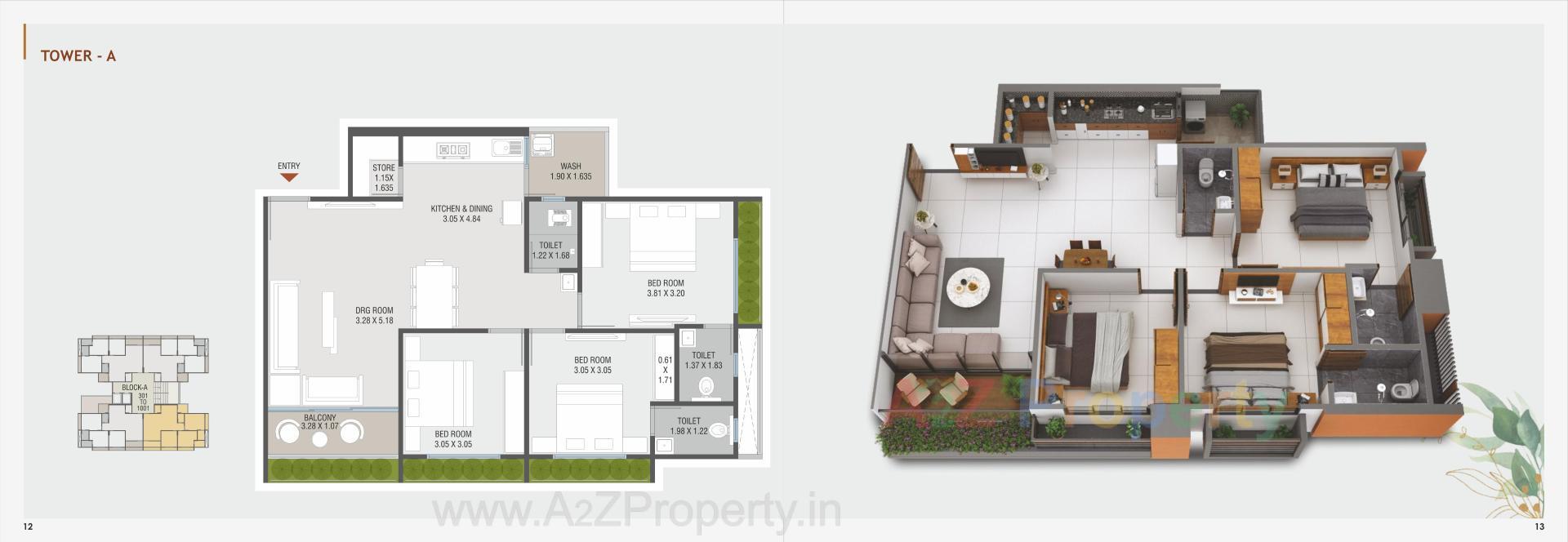 Layout of real estate project Muni Sankalp located at Vastral, Ahmedabad, Gujarat