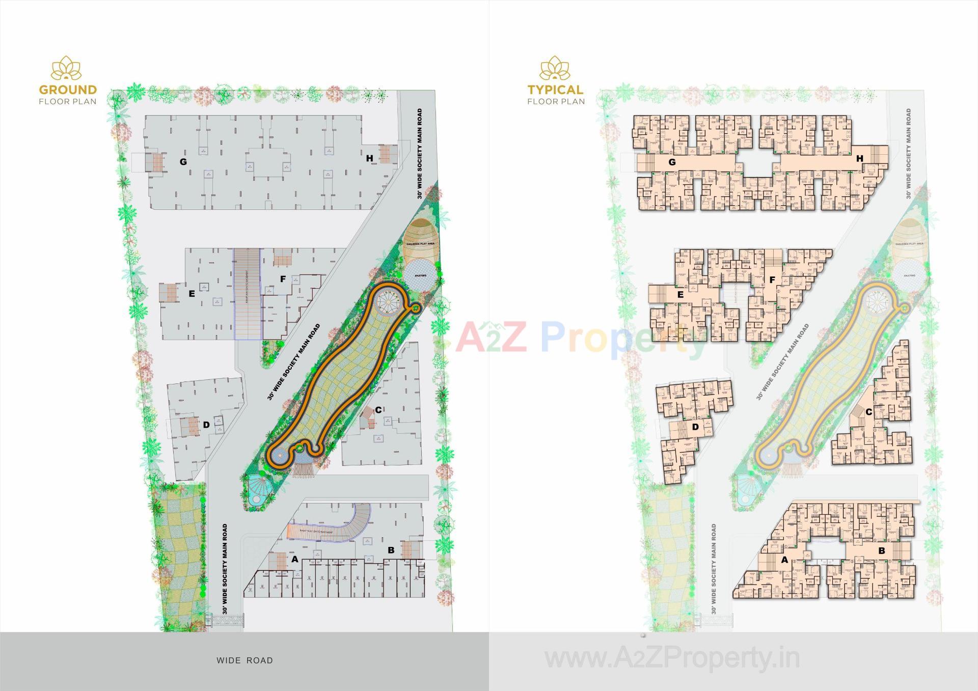 Layout of real estate project Murlidhar Glory located at Muthiya, Ahmedabad, Gujarat