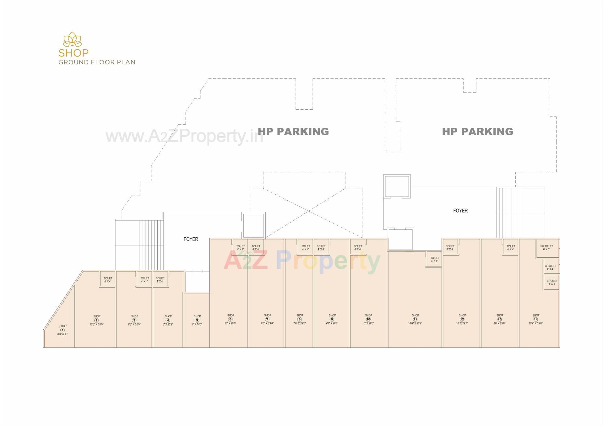 Layout of real estate project Murlidhar Glory located at Muthiya, Ahmedabad, Gujarat