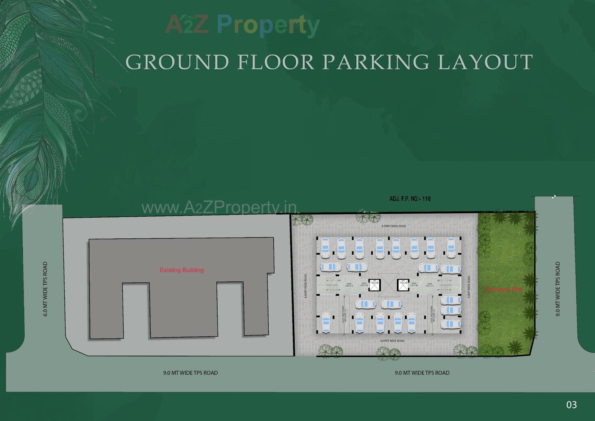 Layout of real estate project Murlidhar Greens located at Vejalpur, Ahmedabad, Gujarat