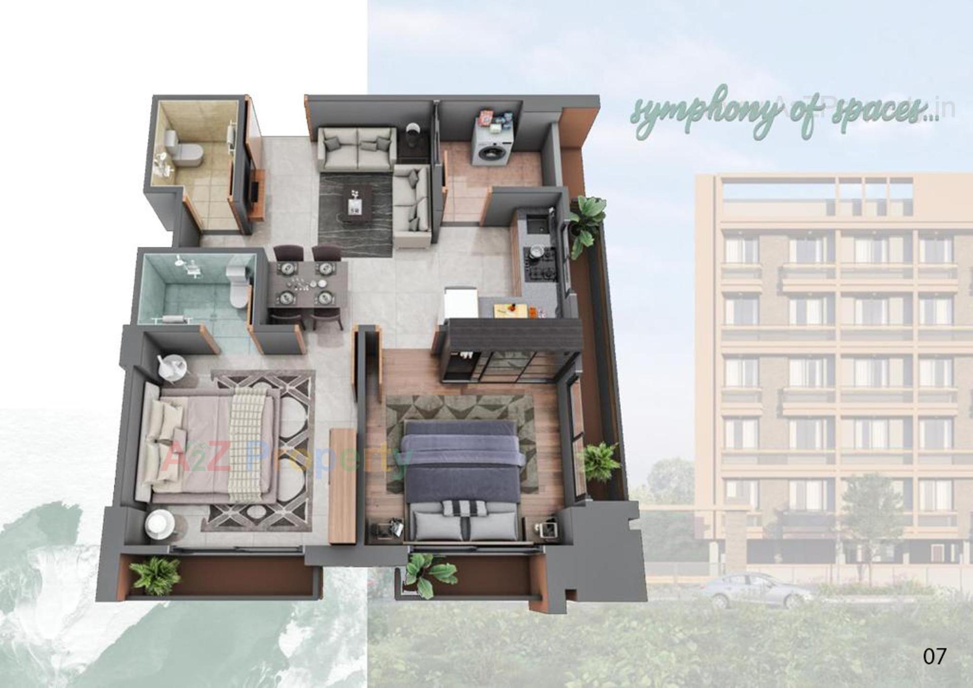 Layout of real estate project Murlidhar Greens located at Vejalpur, Ahmedabad, Gujarat