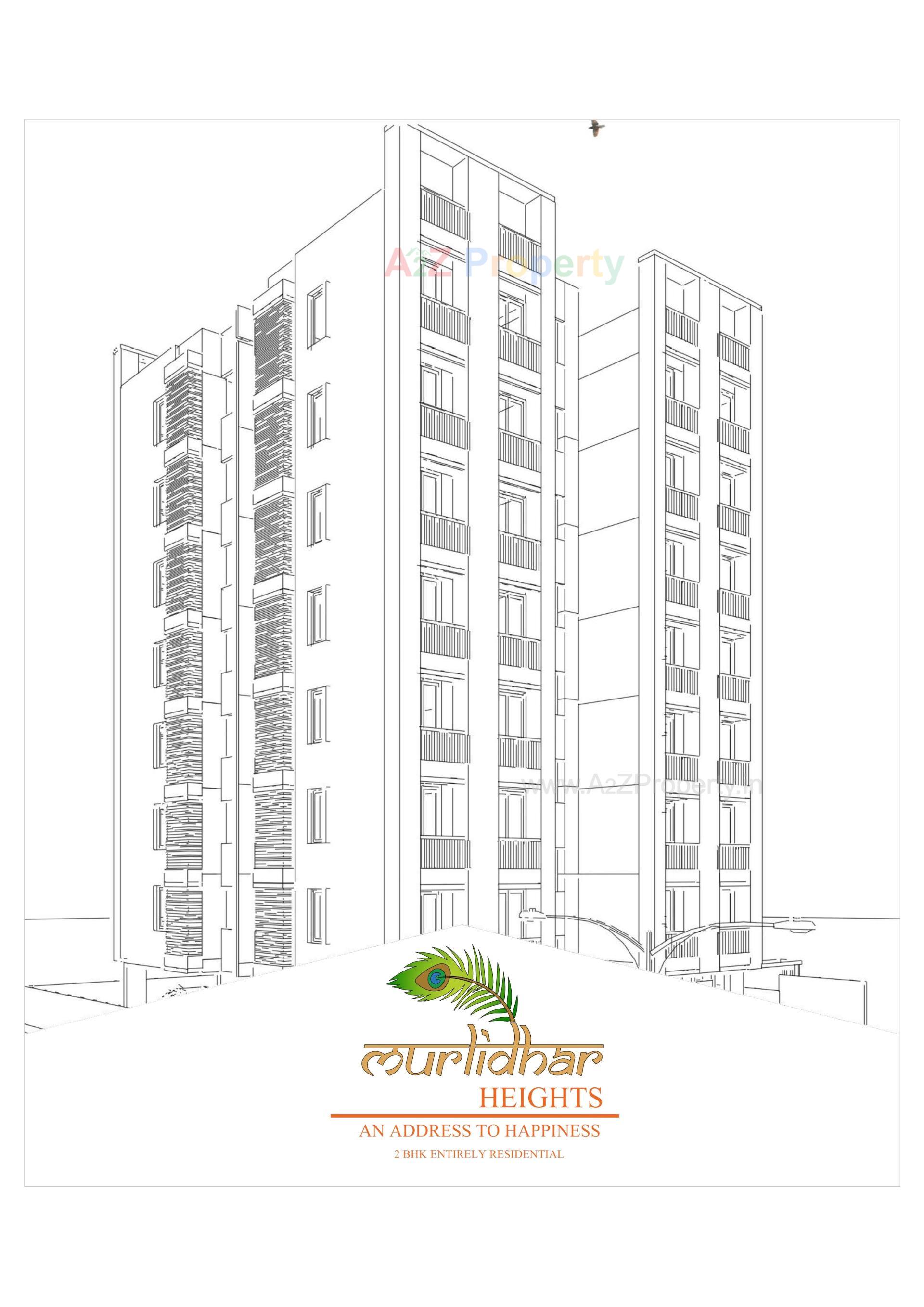 Layout of real estate project Murlidhar Heights located at Sola, Ahmedabad, Gujarat