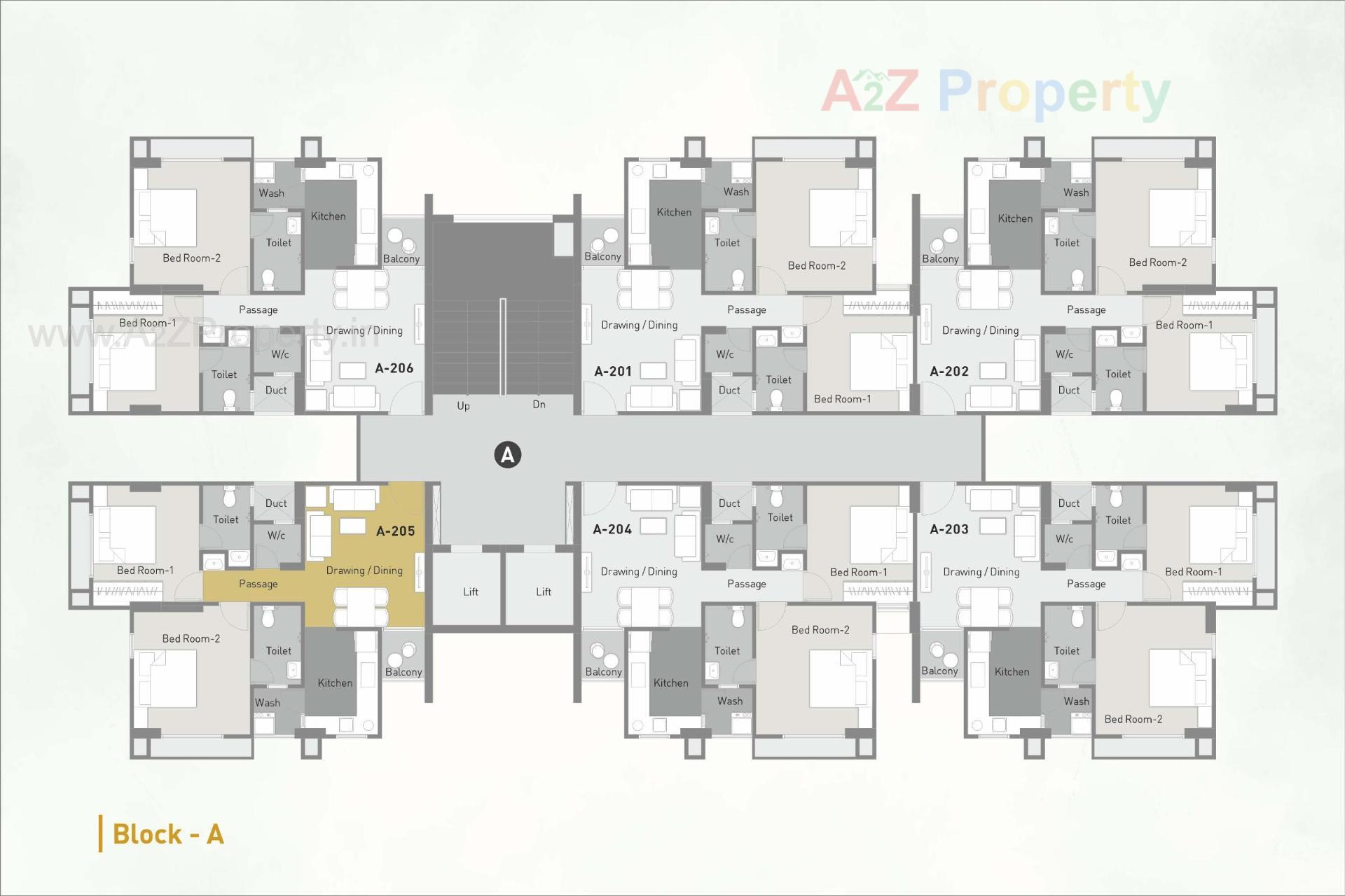 Layout of real estate project Myco Akeelah located at Sarkhej, Ahmedabad, Gujarat