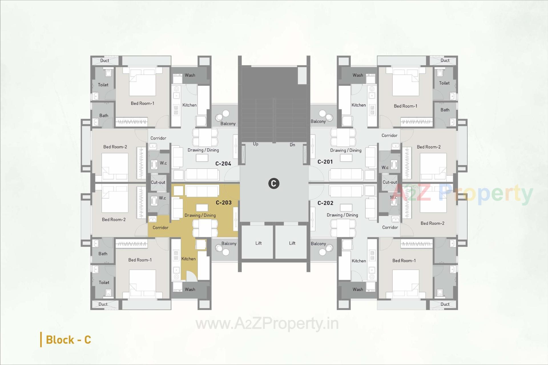 Layout of real estate project Myco Akeelah located at Sarkhej, Ahmedabad, Gujarat