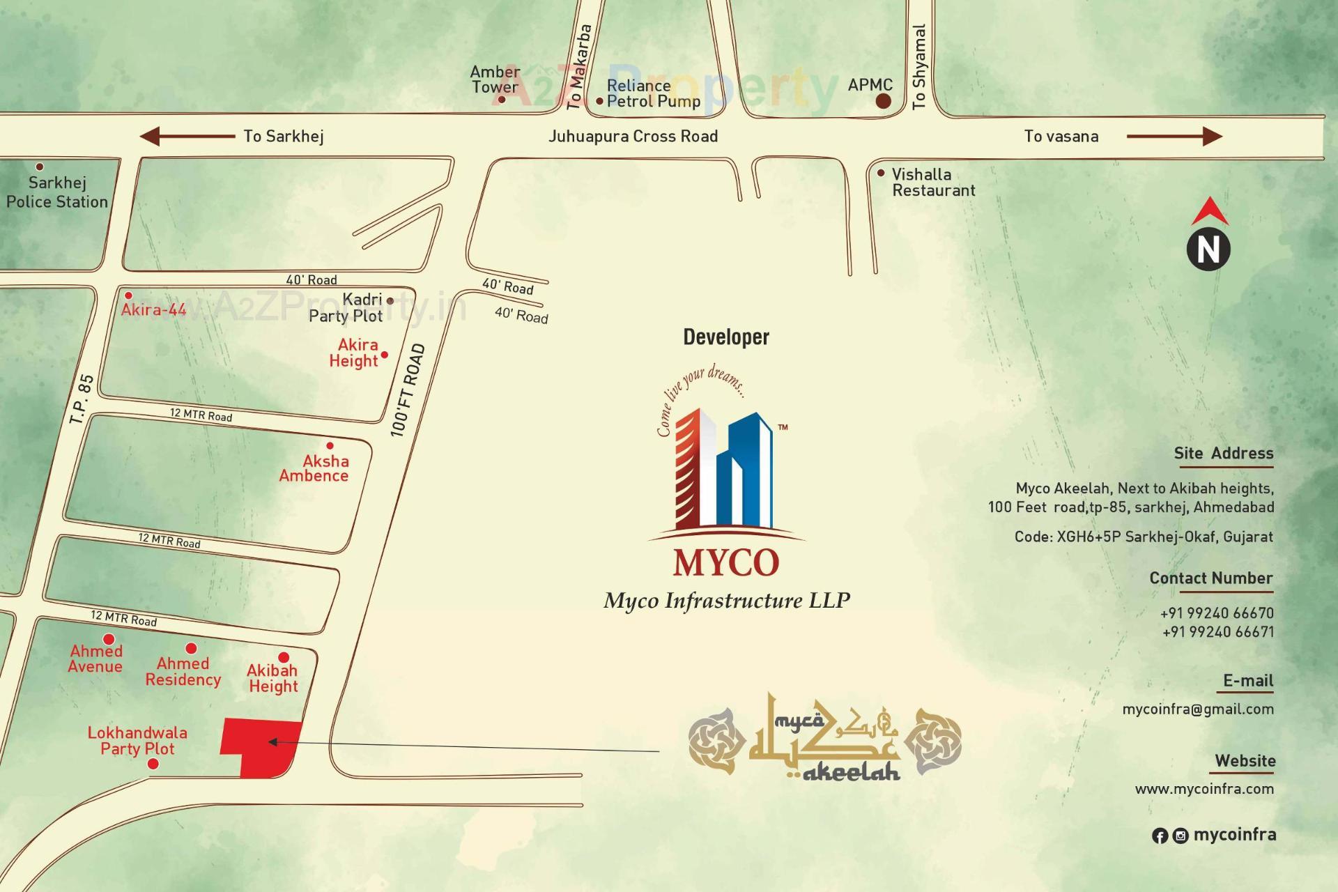  of real estate project Myco Akeelah located at Sarkhej, Ahmedabad, Gujarat