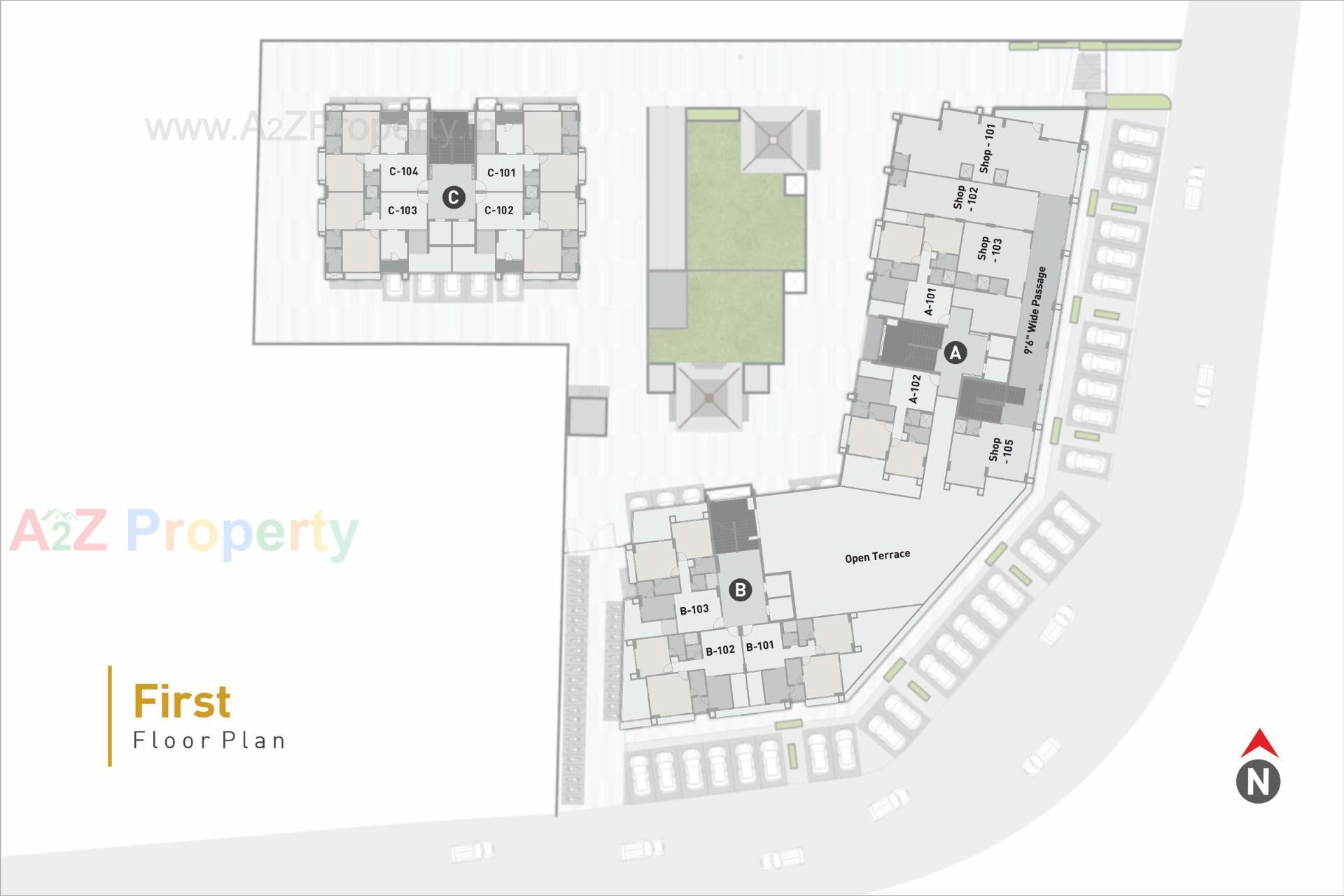 Layout of real estate project Myco Akeelah located at Sarkhej, Ahmedabad, Gujarat