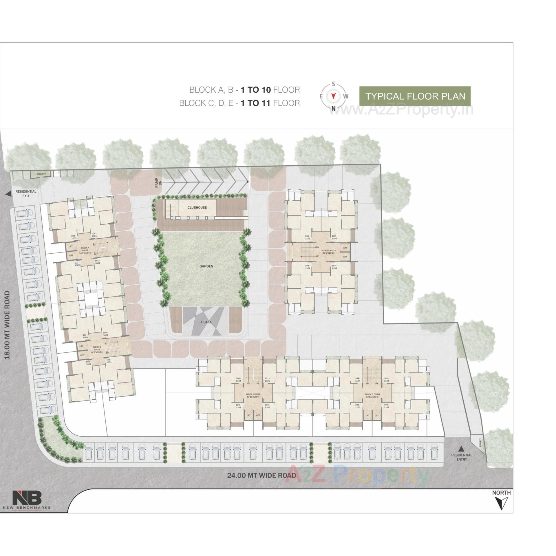 Layout of real estate project N B Sarvam located at Sanand, Ahmedabad, Gujarat