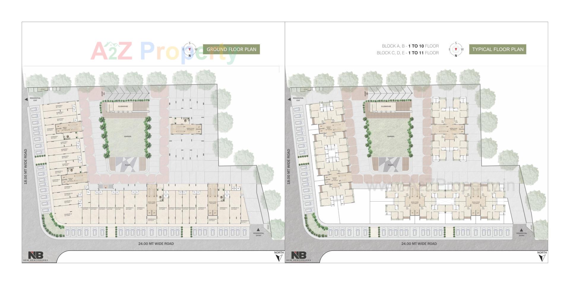 Layout of real estate project N B Sarvam located at Sanand, Ahmedabad, Gujarat