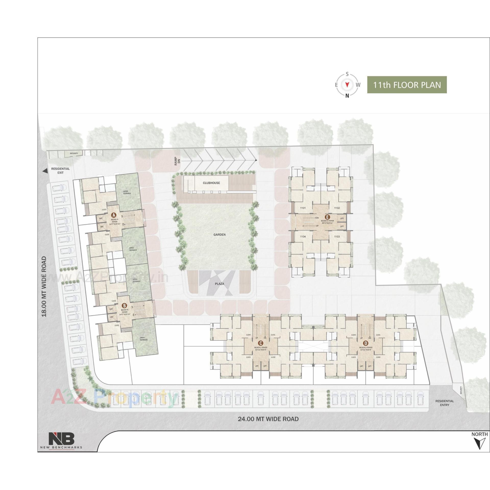 Layout of real estate project N B Sarvam located at Sanand, Ahmedabad, Gujarat