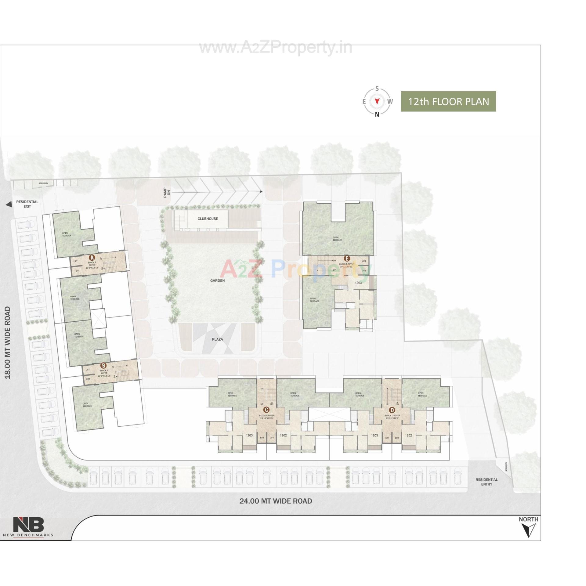 Layout of real estate project N B Sarvam located at Sanand, Ahmedabad, Gujarat