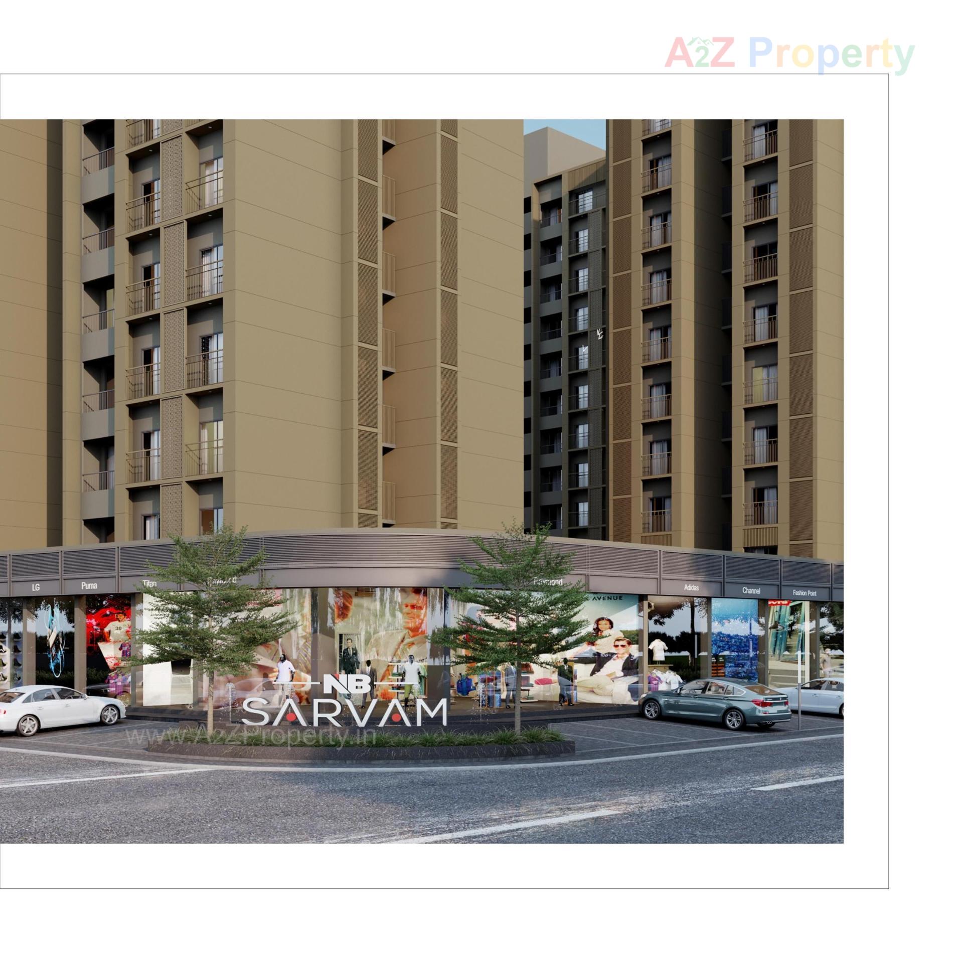 3D Elevation of real estate project N B Sarvam located at Sanand, Ahmedabad, Gujarat