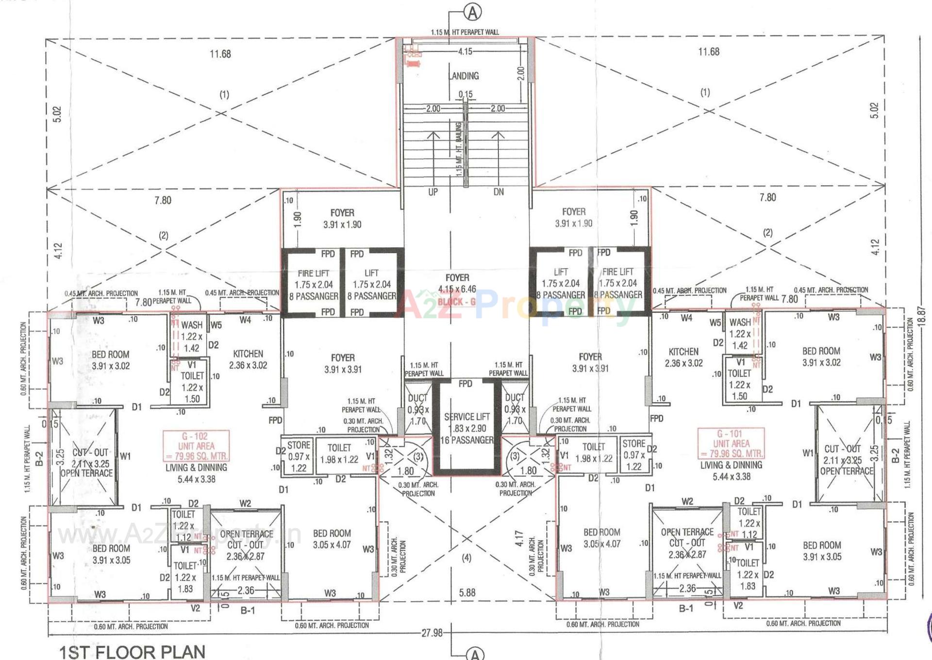 Layout of real estate project N K Anantaya located at Vasna, Ahmedabad, Gujarat