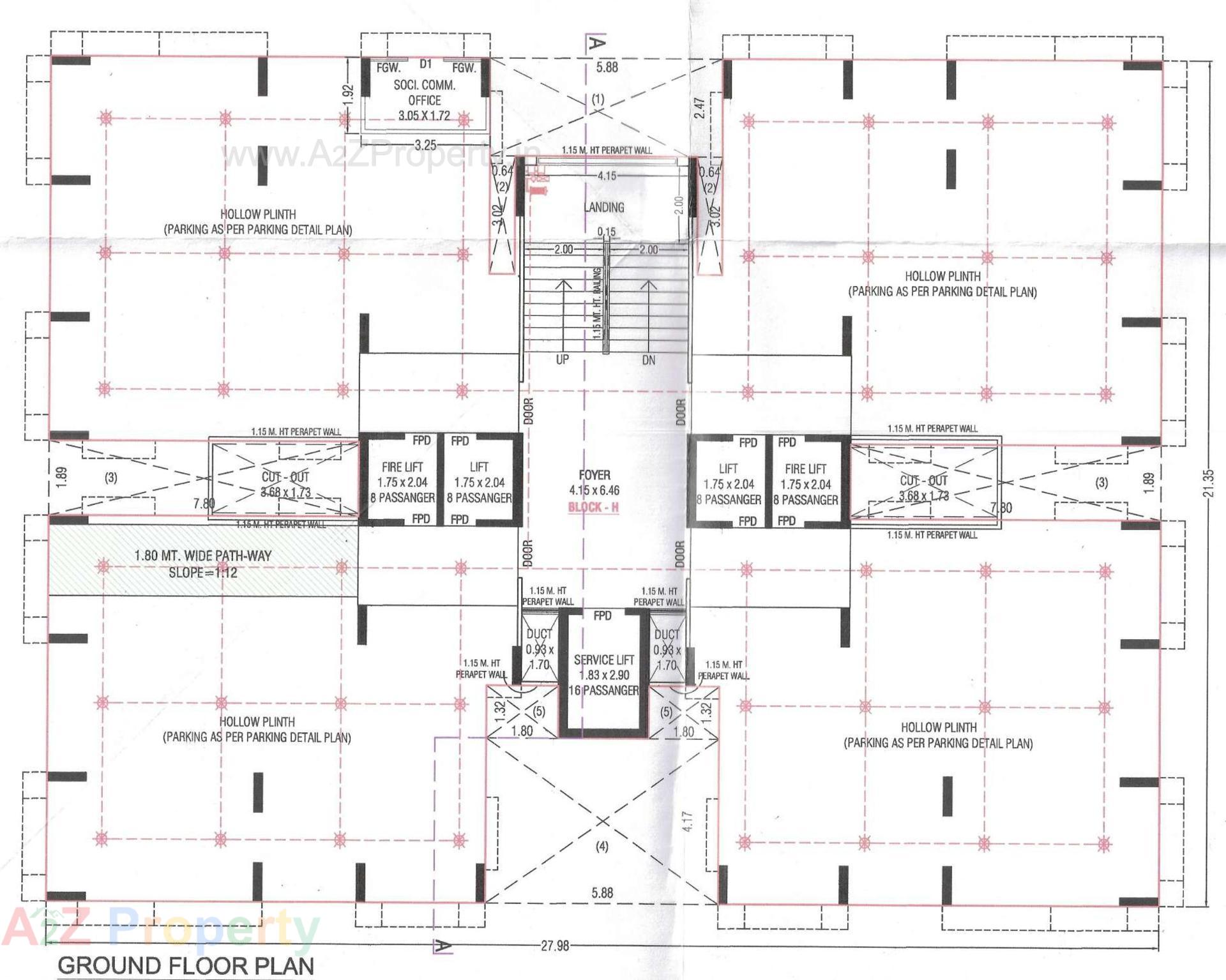 Layout of real estate project N K Anantaya located at Vasna, Ahmedabad, Gujarat