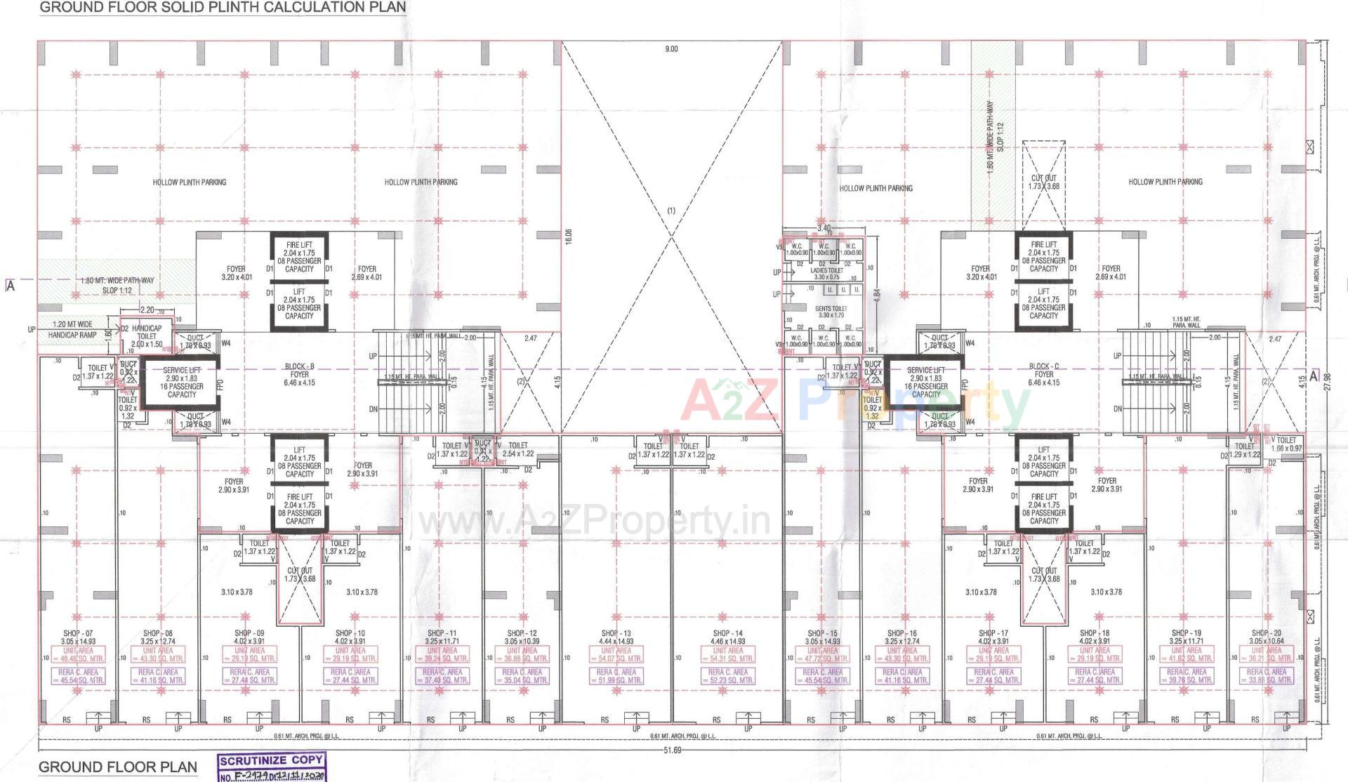 Layout of real estate project N K Anantaya located at Vasna, Ahmedabad, Gujarat