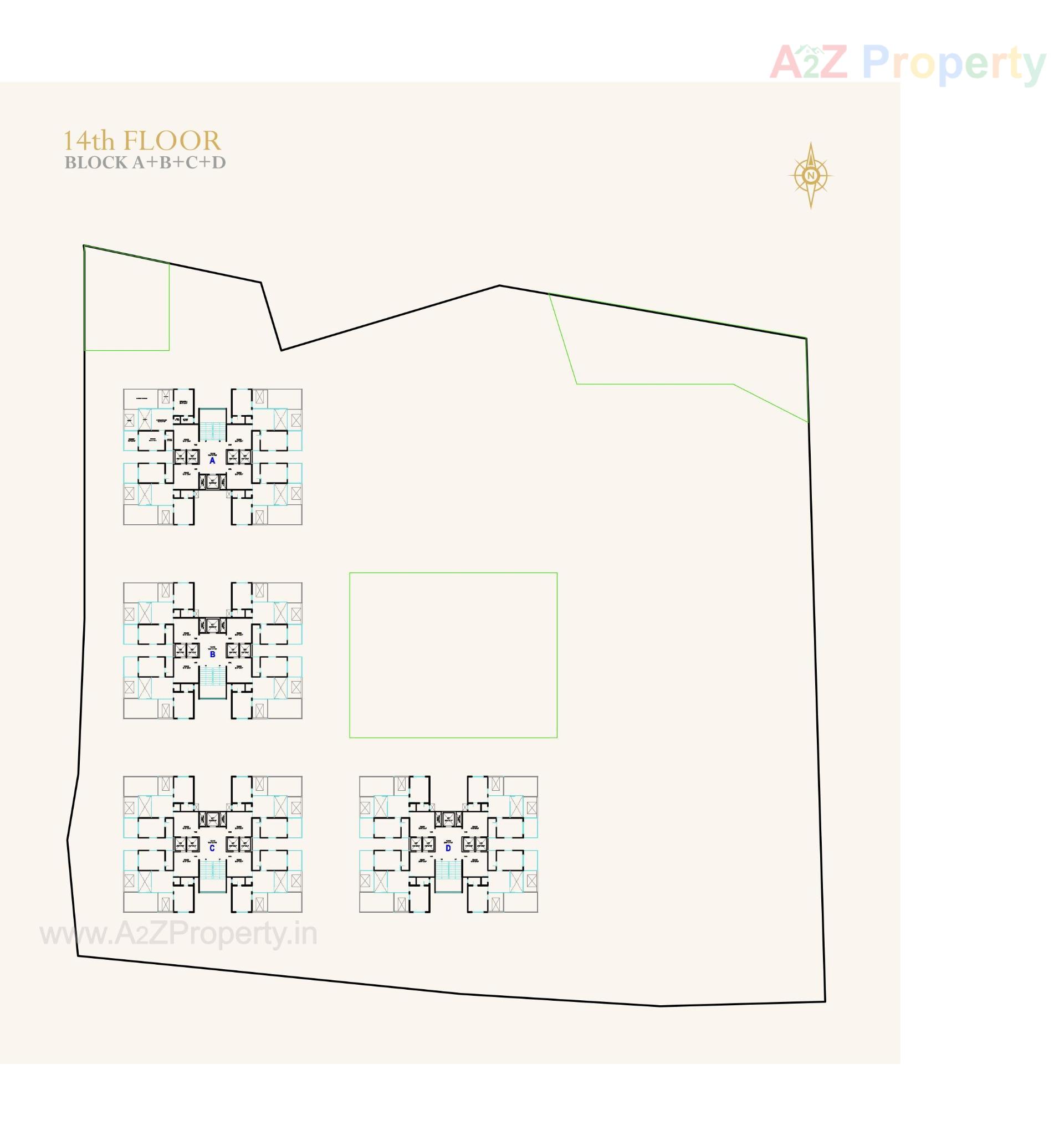 Layout of real estate project N K Anantaya located at Vasana, Ahmedabad, Gujarat