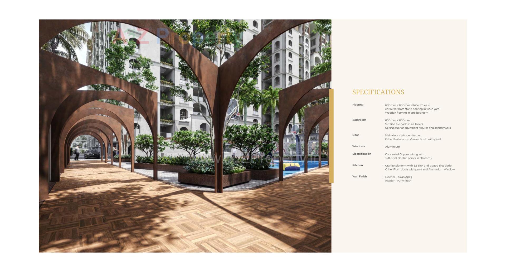 3D Elevation of real estate project N K Anantaya located at Vasana, Ahmedabad, Gujarat