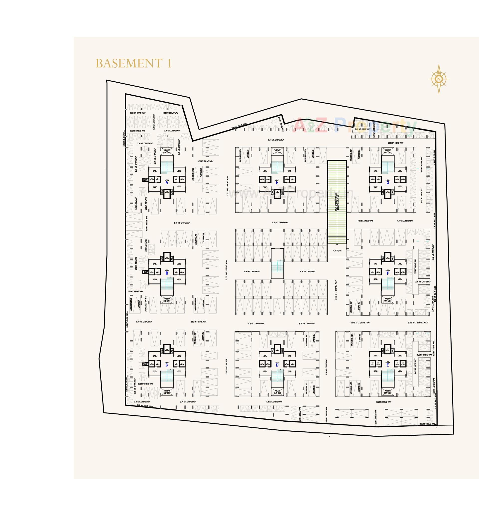 Layout of real estate project N K Anantaya located at Vasana, Ahmedabad, Gujarat