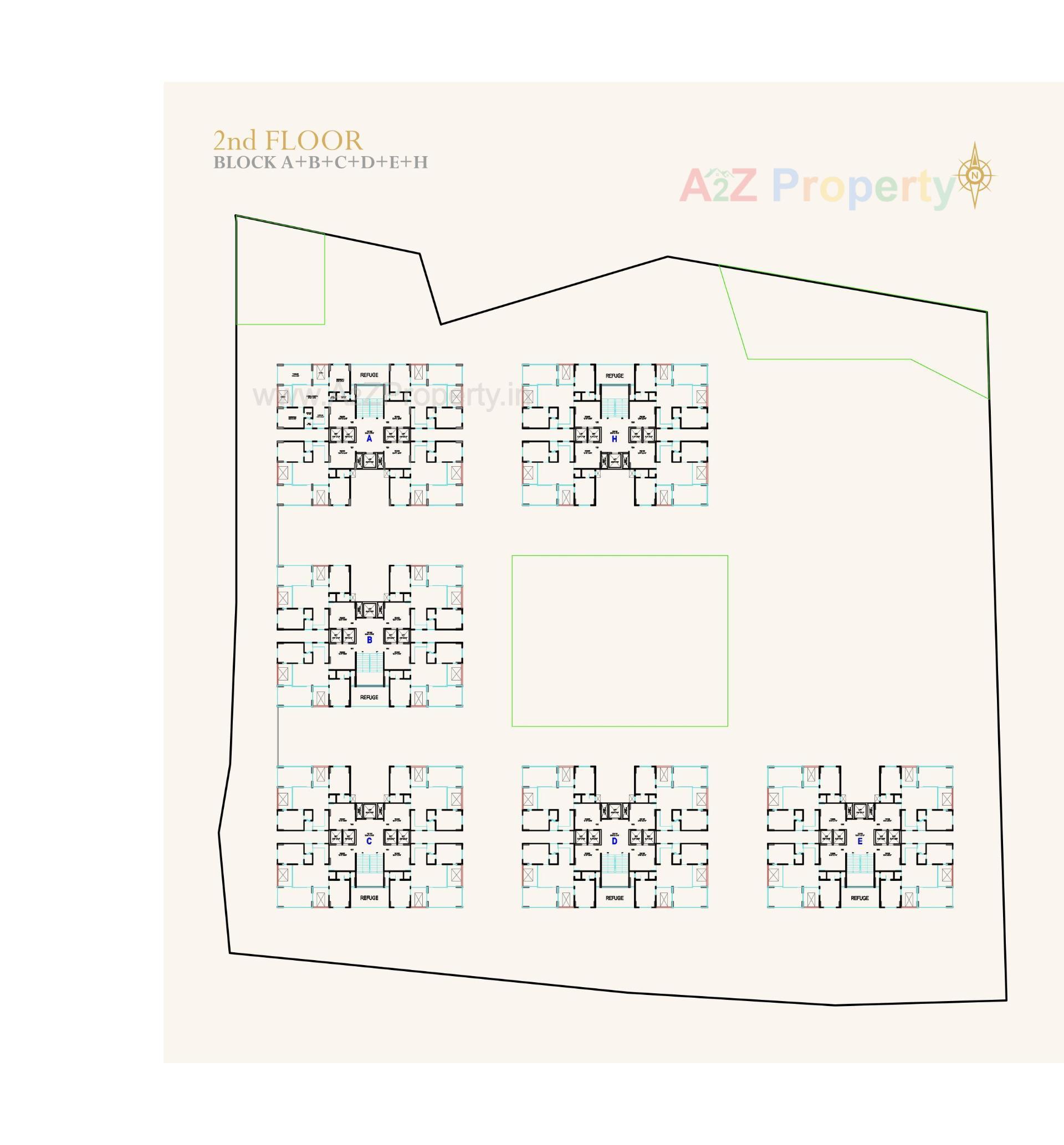 Layout of real estate project N K Anantaya located at Vasana, Ahmedabad, Gujarat