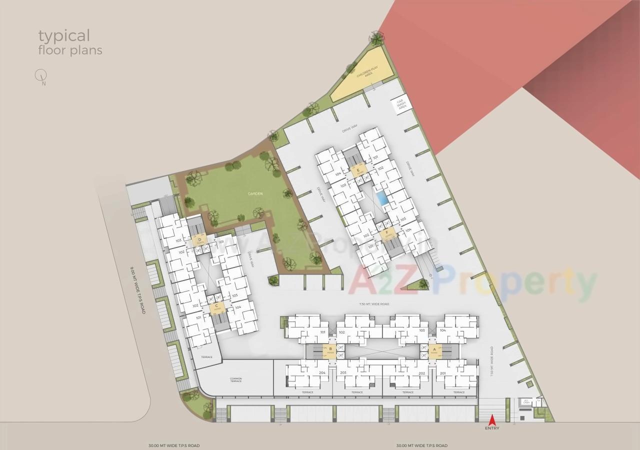 Layout of real estate project Nakshatra Aspire located at Vatva, Ahmedabad, Gujarat