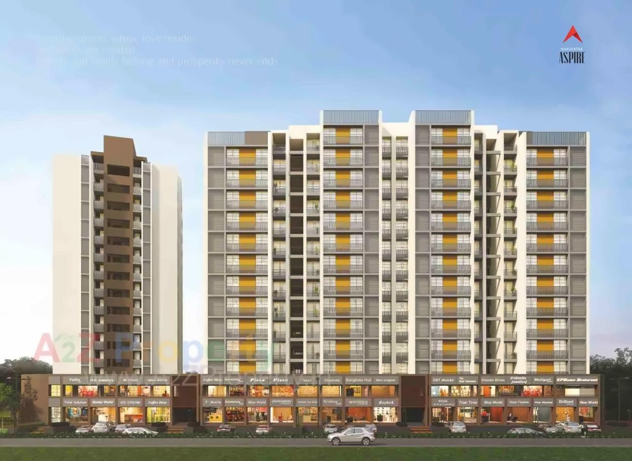 3D Elevation of real estate project Nakshatra Aspire located at Vatva, Ahmedabad, Gujarat